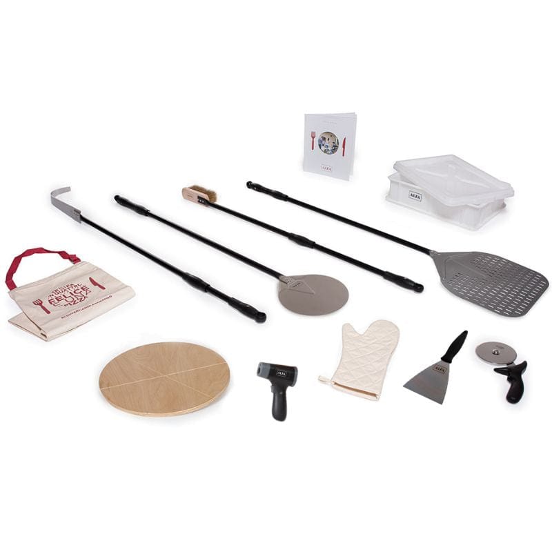 Alfa Ovens Pizzaiolo Pizza Tool Kit V2 - Professional Pizza Making Set for Home Chefs | Perfect for Wood Fired Ovens, Outdoor Cooking & Italian Style Pizza Parties