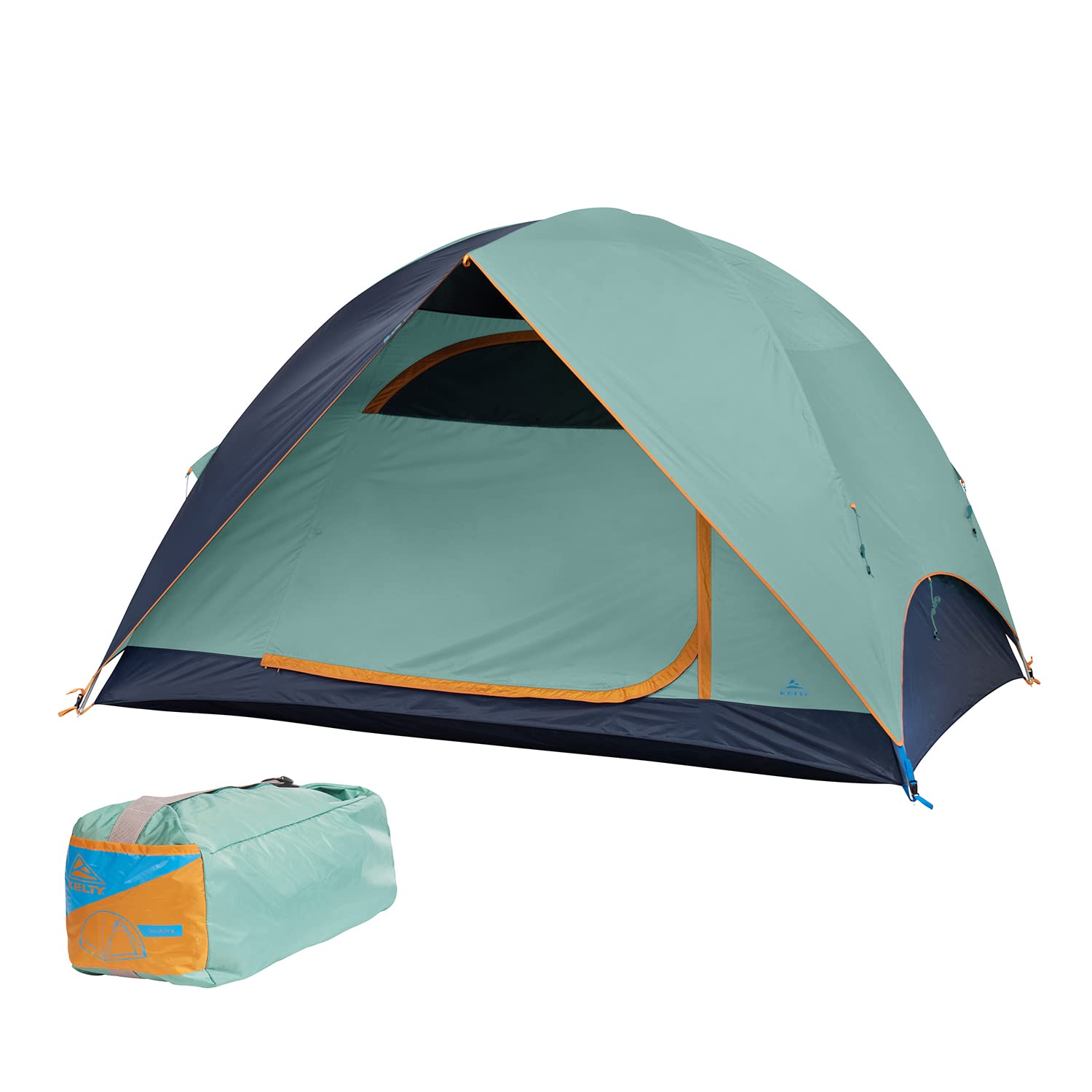Kelty Tallboy 4 or 6 Person Family Camping Tent - Freestanding Large Capacity Shelter with Stuff Sack | Perfect for Car Camping, Backyard Campouts & Outdoor Adventures (2022 Model)