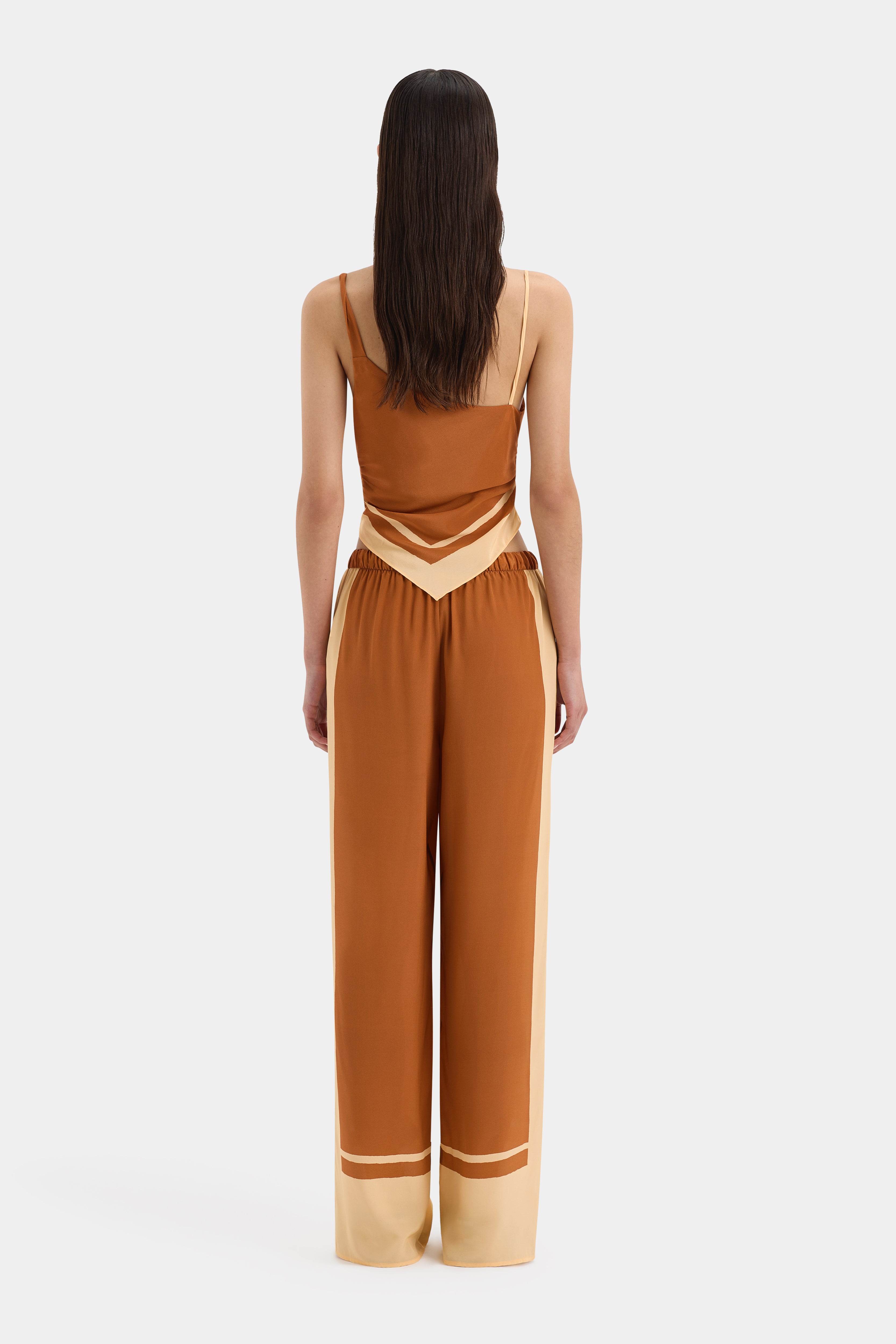 Soma Women's Rust-Colored Pants - Comfortable Stretch Fabric for Casual Wear & Everyday Outfits