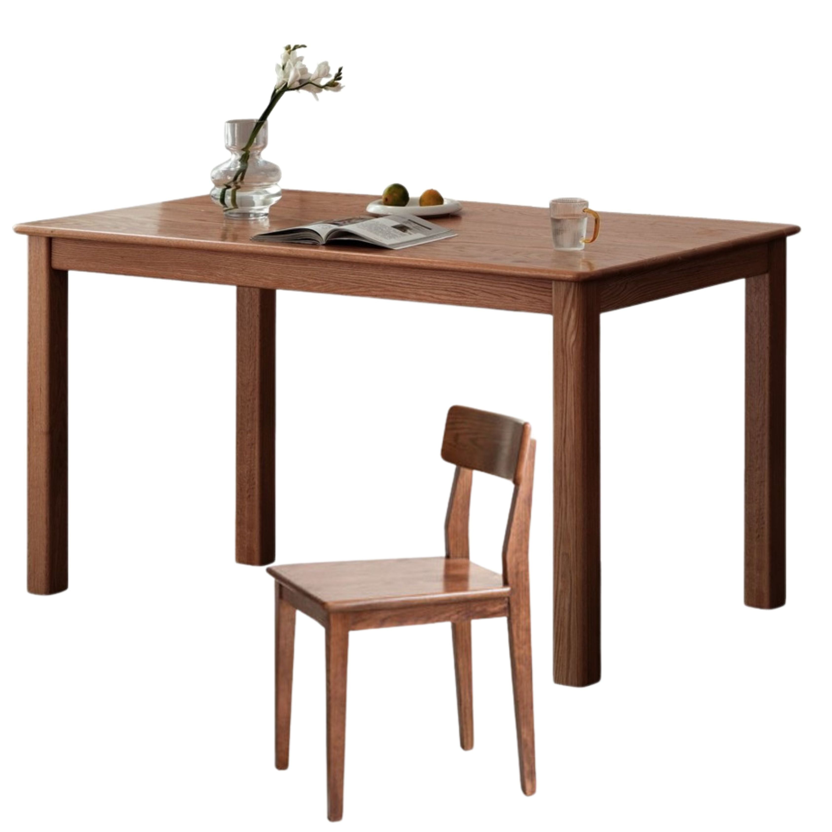 47.2x29.5x30 inch / 120x75x76 сm / Walnut Color / Rounded dining table + 4 chair