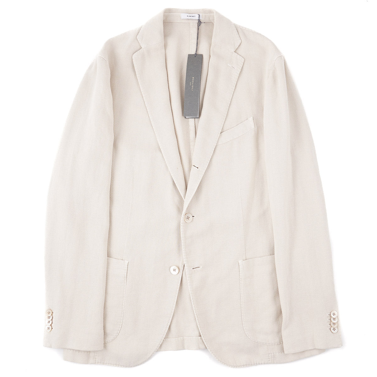 Boglioli Men's Cotton Linen K Jacket - Lightweight Summer Sport Coat Blazer for Business Casual & Outdoor Events