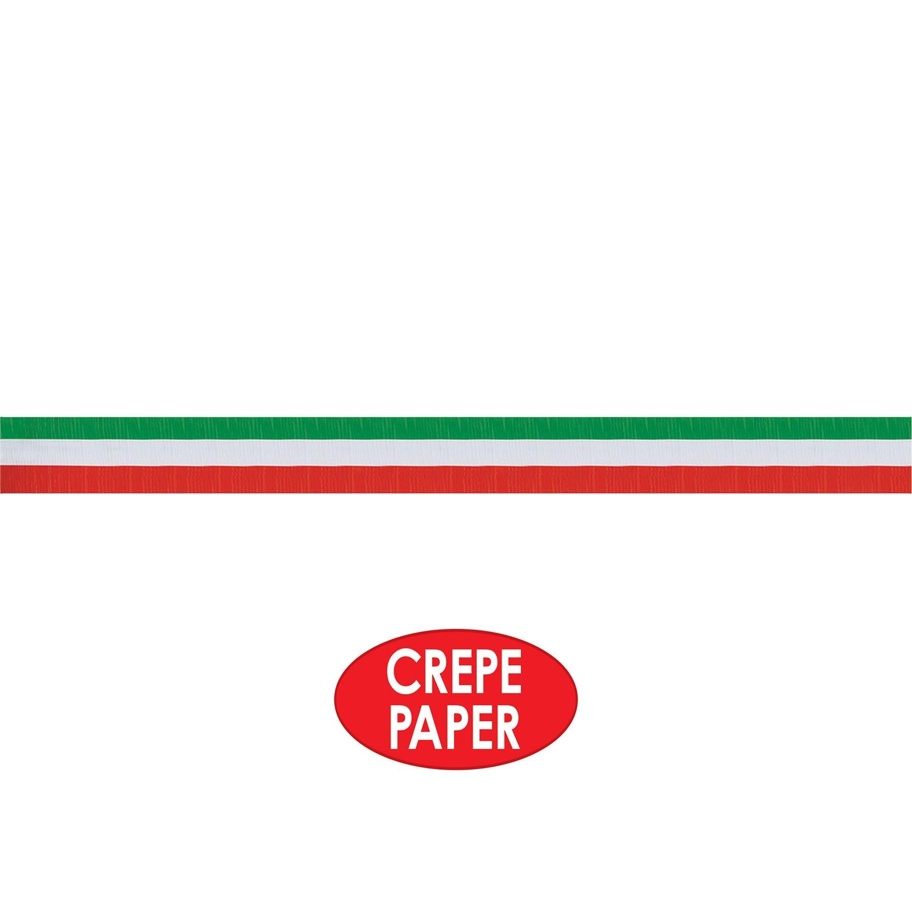 12 Pack Beistle Christmas Crepe Streamers - Red, White & Green Decorative Party Decor for Holiday Celebrations, Home & Office Decorations