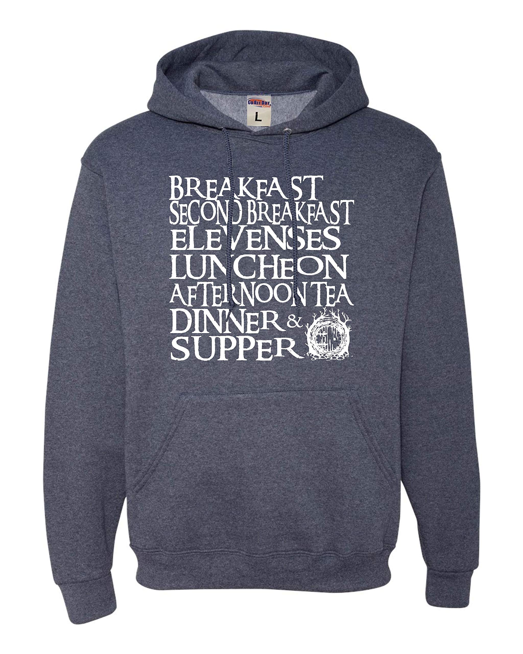 Go All Out The Seven Daily Meals Unisex Hoodie Sweatshirt - Comfortable Pullover for Men & Women - Perfect for Casual Wear, Gym, and Outdoor Activities