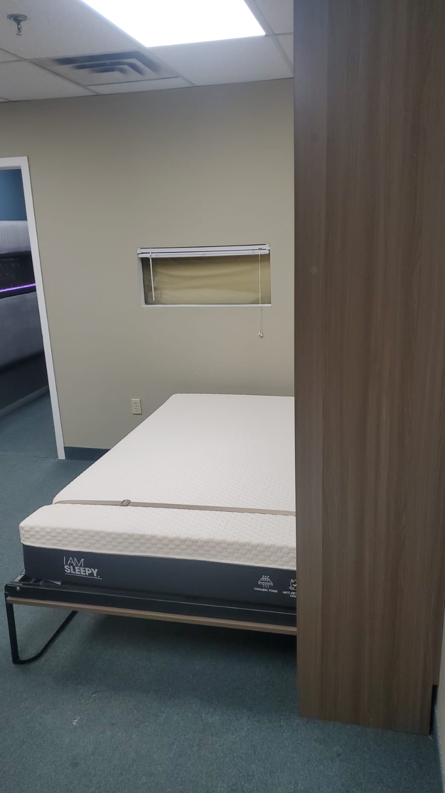 Space-Saving Double Full Size Murphy Wall Bed with Easy Fold-Down Mechanism - Perfect for Small Apartments, Guest Rooms & Home Offices