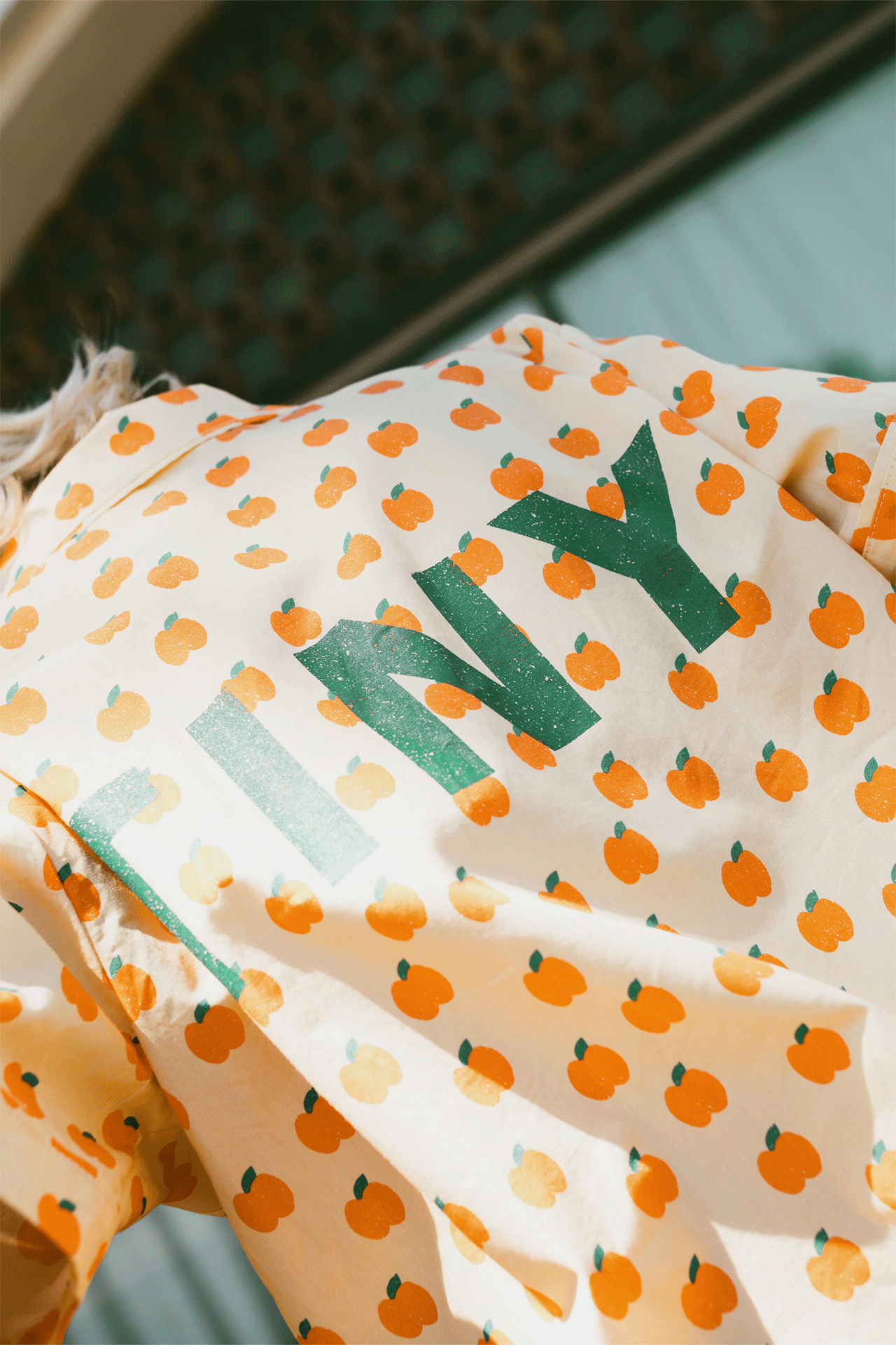 Tinycottons Boys Girls Apple Print Shirt and Pants Set - Soft Cotton Outfit for Kids | Perfect for School, Playdates & Family Photos