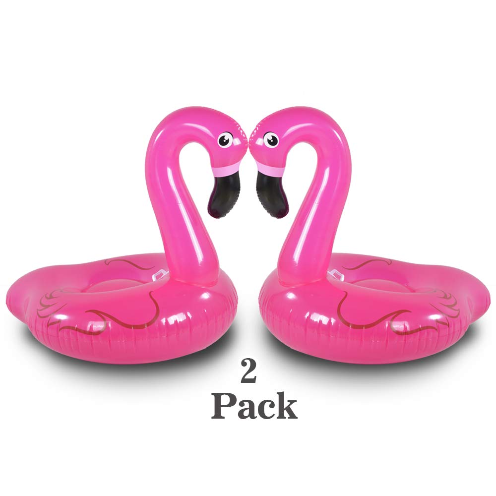 **Best 2-Pack Inflatable Flamingo Pool Floats with Handle – 42