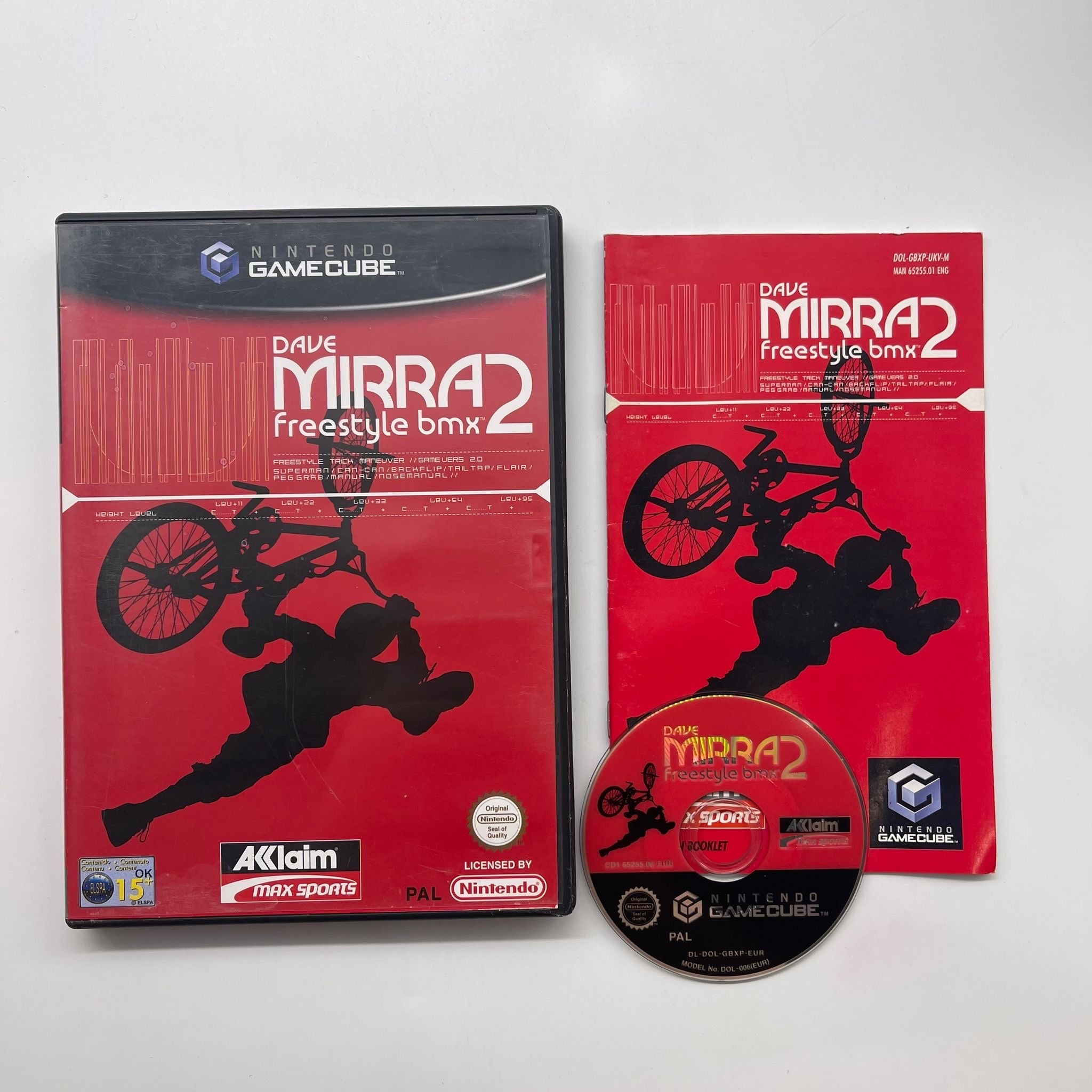 Dave Mirra Freestyle BMX 2 - Nintendo GameCube Video Game with Original Manual (PAL Version) - Perfect for Retro Gaming & BMX Fans