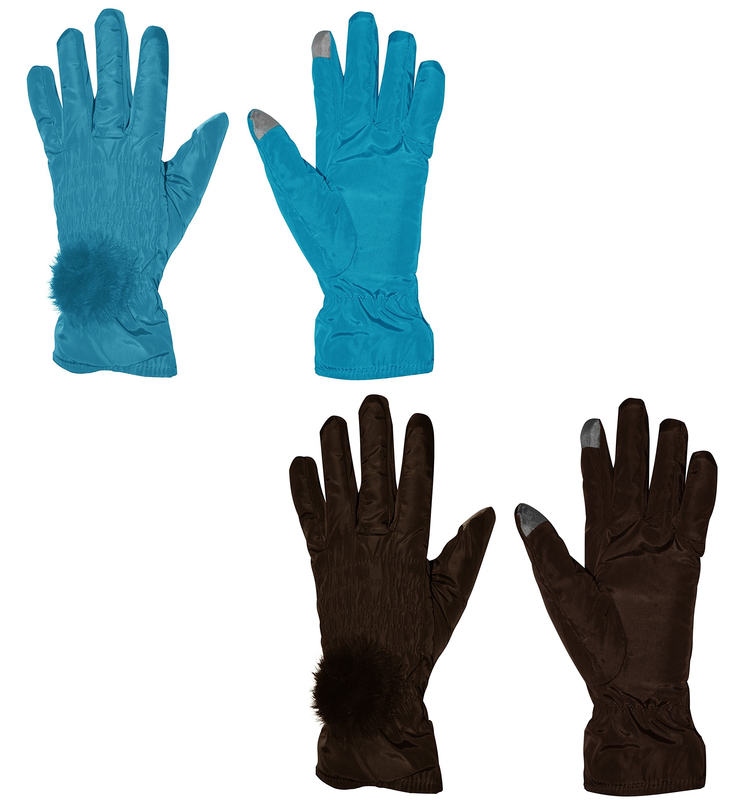 Women's Touchscreen Gloves for iPhone & Android - Fleece Lined Winter Gloves for Texting, Driving & Outdoor Activities