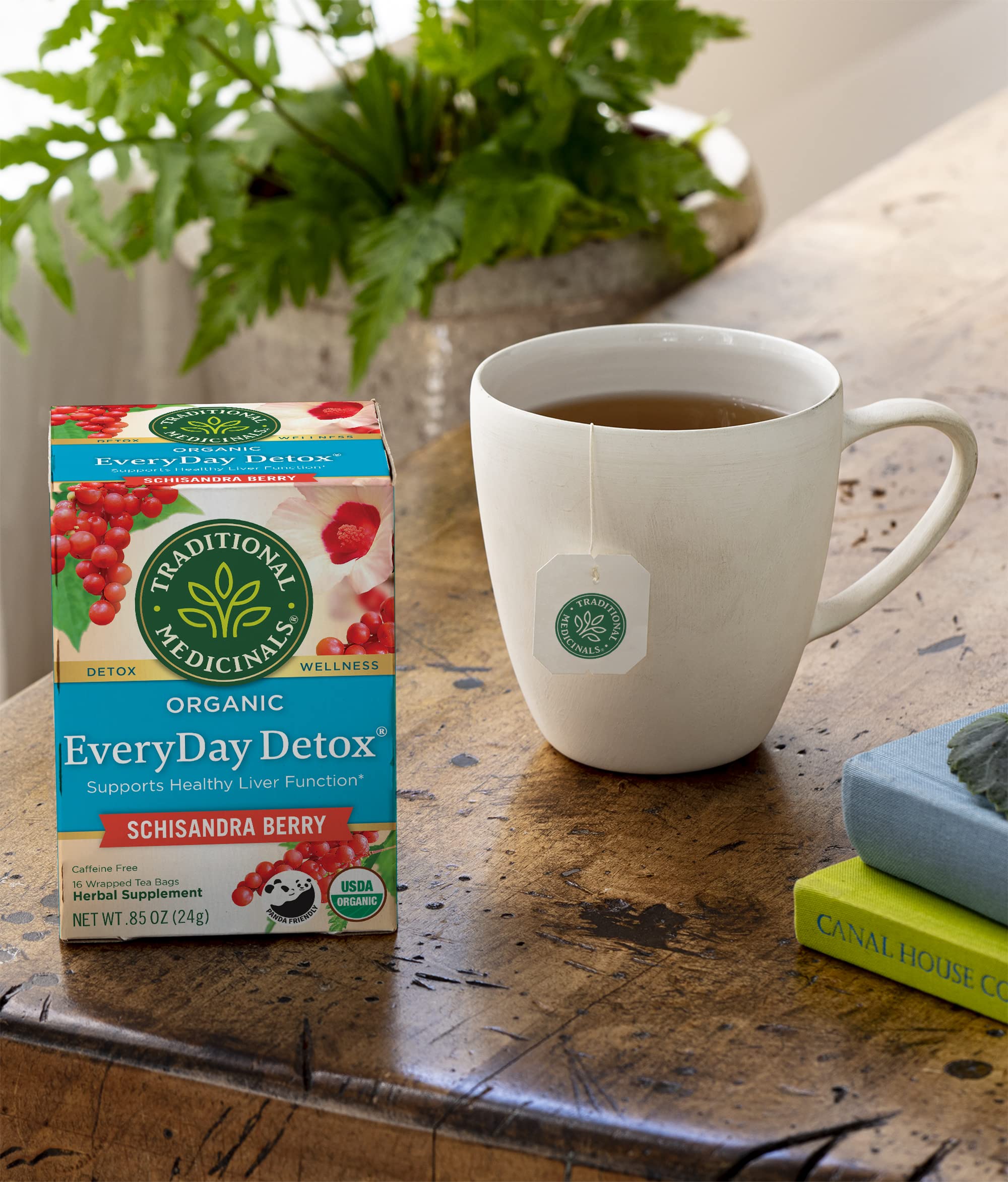 Organic Schisandra Berry Herbal Tea for Liver Detox & Healthy Function | Traditional Medicinals | 16 Tea Bags Pack | Supports Digestion & Cleansing | Perfect for Daily Wellness & Detox Routines