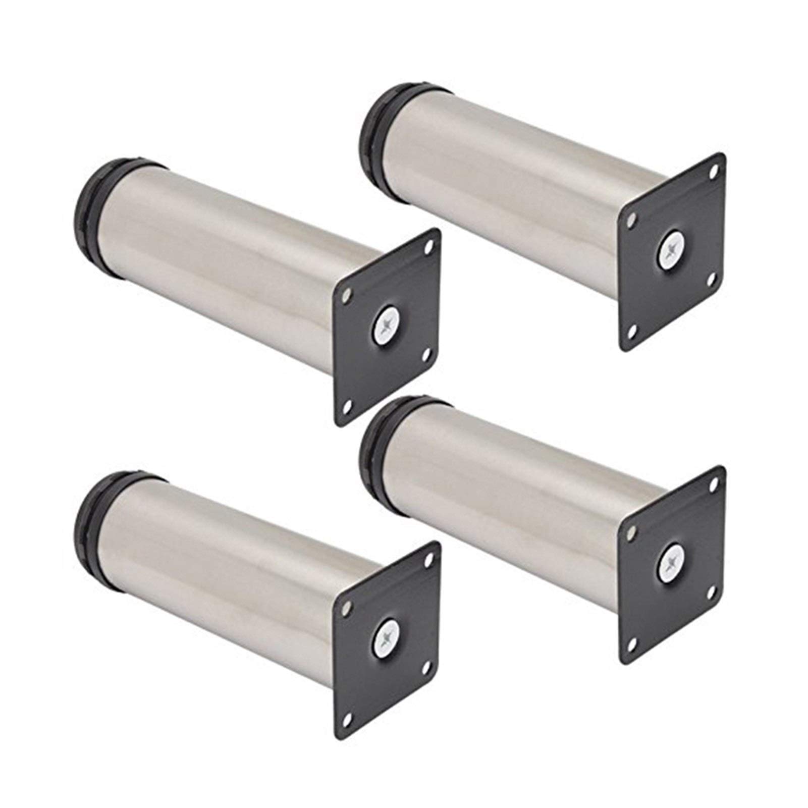 Adjustable Furniture Cabinet Feet - 20cm Sofa Legs Set of 4 - Black - Perfect for Bedroom, Living Room & Office Furniture Upgrades
