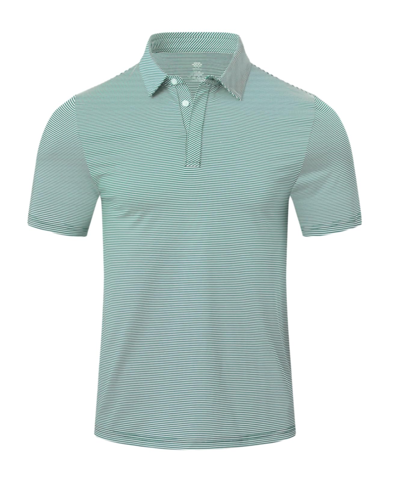 MoFiz Men's Moisture Wicking Golf Polo Shirts - Breathable Quick Dry Striped Short Sleeve Performance Shirt for Golf, Tennis & Outdoor Sports (Sizes S-3XL) - Perfect for Golf Tournaments, Club Events & Summer Outdoor Activities