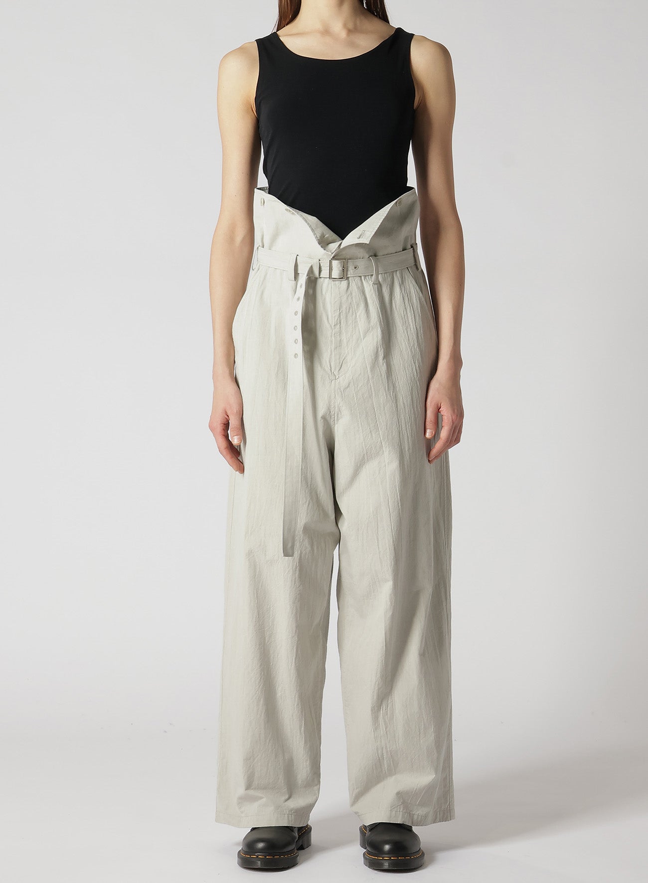 Premium Cotton Chambray High Waist Pants for Women - Comfortable & Stylish Casual Trousers for Work, Travel & Everyday Wear