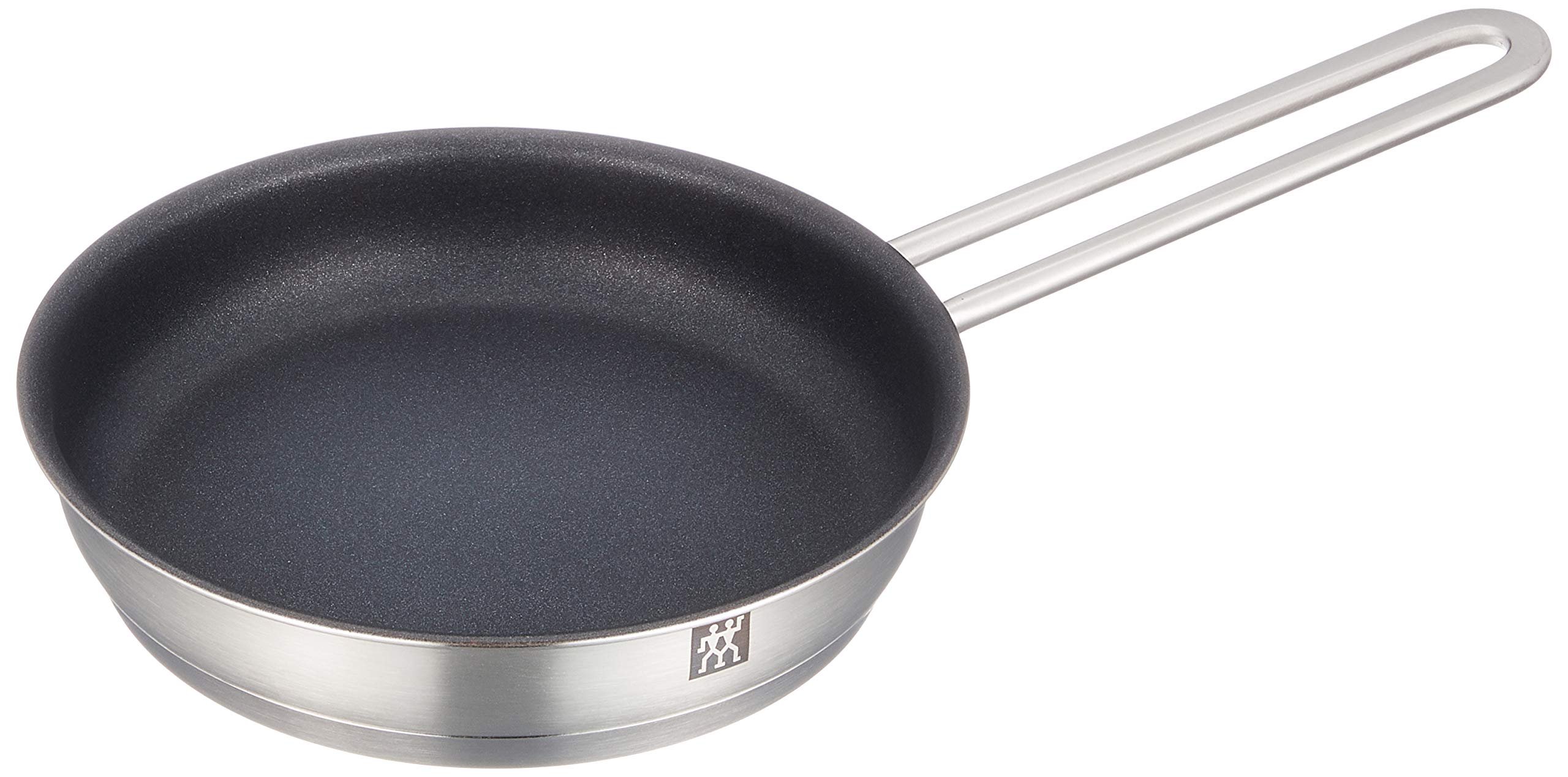 Zwilling J.A. Henckels Japan 5.5-inch Stainless Steel Stock Pot with Glass Lid & 6.3-inch Nonstick Frying Pan - 2-Piece Cookware Set for Soup, Stew, and Frying - PFOA-Free Fluorine Resin Coated Deep Pot for Home Kitchen Cooking