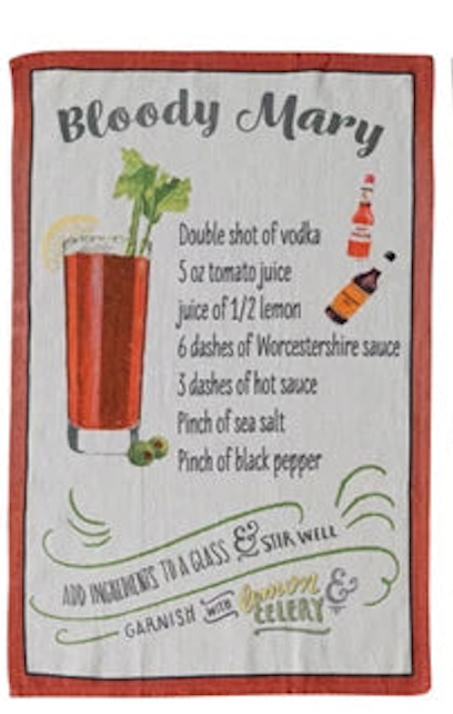 Cocktail Recipe Towel - Premium Bar Towel for Mixing Drinks, Cocktail Making, and Kitchen Use - Perfect for Bartenders, Home Bars, and Entertaining