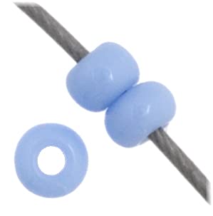 Preciosa Czech Glass Seed Beads 11/0 - Opaque Powder Blue (69g/3x23g Vials) for DIY Jewelry Making, Beading, and Craft Projects | Perfect for Bracelets, Necklaces, and Home Decor