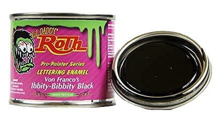 Lil' Daddy Roth Beginner Pinstriping Kit - 6 Vibrant Colors with Brush, Mixing Cups & Mineral Spirits - Perfect for Automotive Art, Motorcycle Customization & DIY Projects