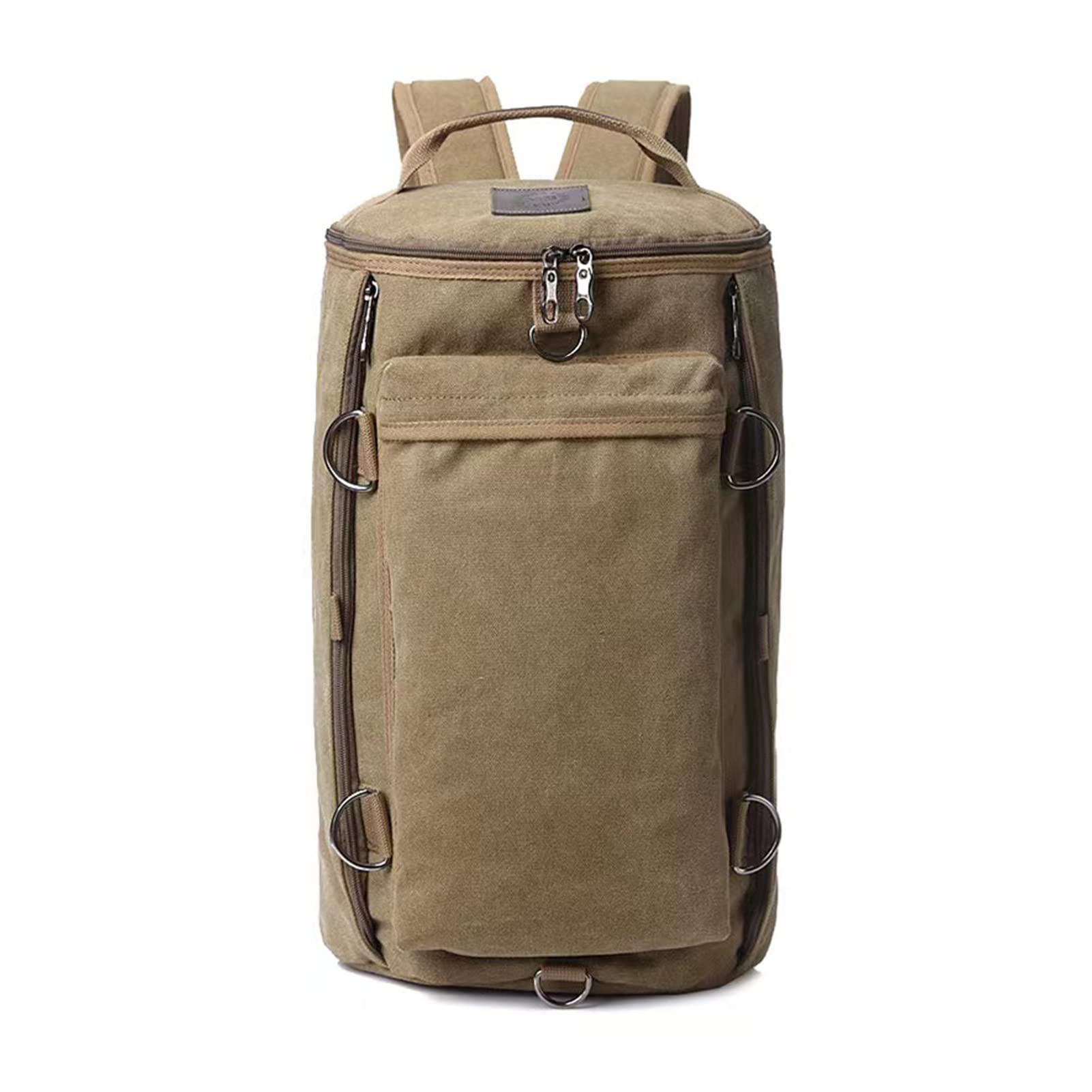 WENICER Canvas Travel Backpack for Men & Women - Convertible Carry On Luggage for Outdoor & Commuting