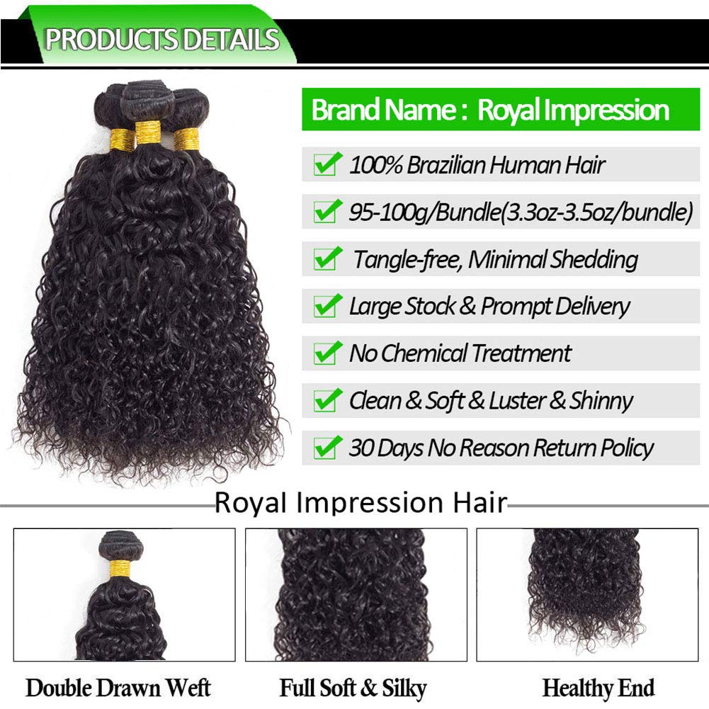 12A Brazilian Curly Human Hair Bundles 14