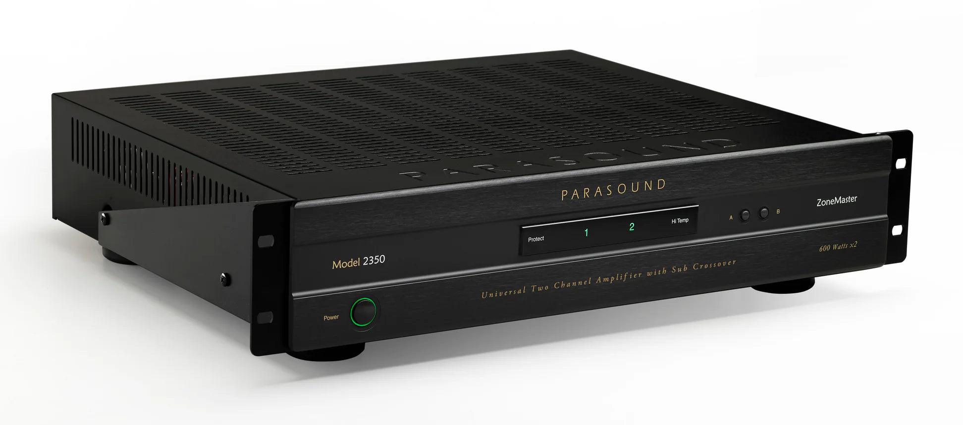 Parasound ZM2350 High-Performance Stereo Power Amplifier - 2 x 350W for Home Audio & Professional Studio Use