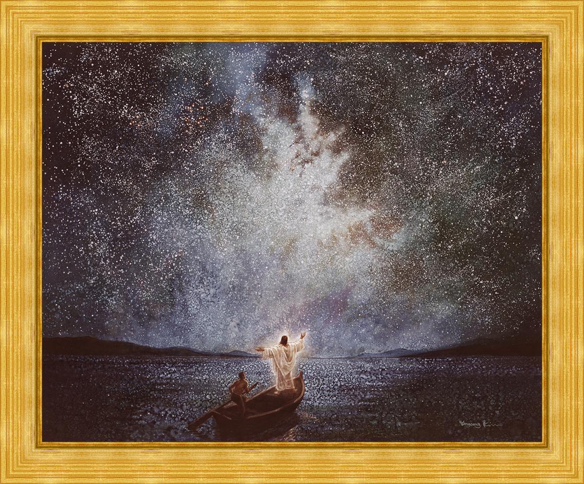 Calm and Stars Large Wall Art - Modern Abstract Canvas Painting for Living Room, Bedroom & Office Decor | Perfect for Home, Apartment & Workspace Aesthetic