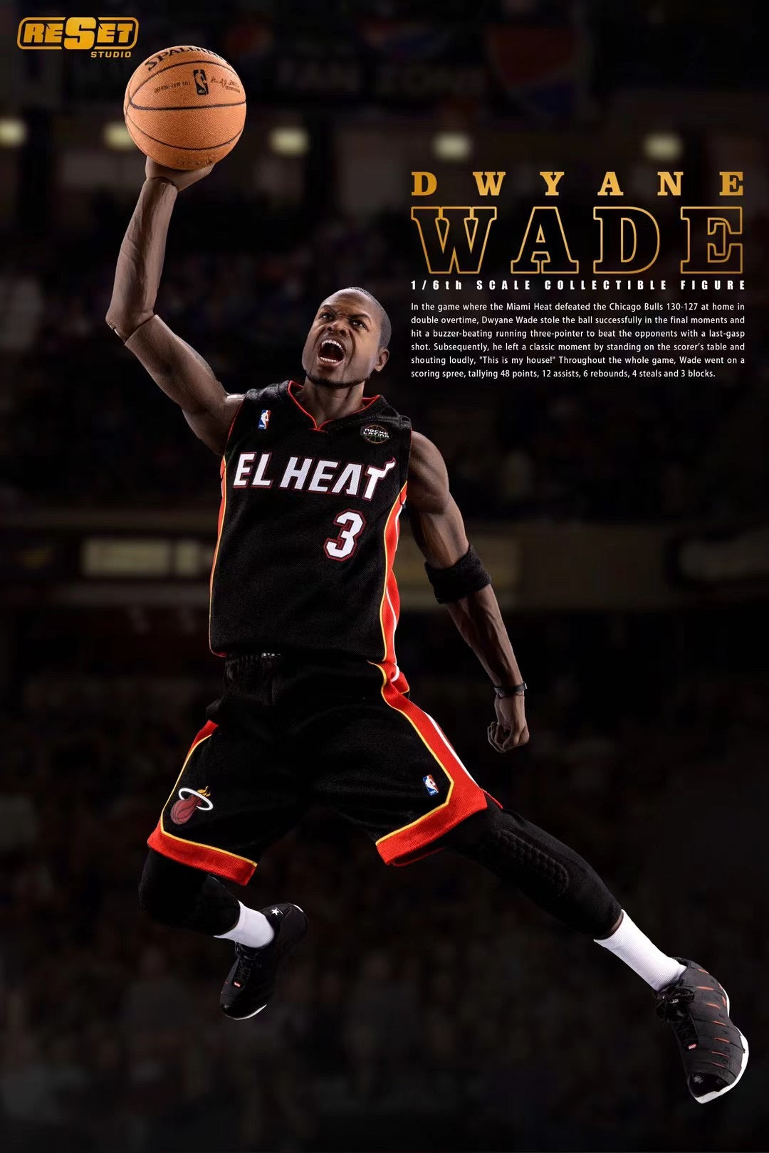 Dwyane Wade NBA Basketball Jersey - Miami Heat Throwback Jersey for Men - Perfect for Games, Fan Events & Collectibles