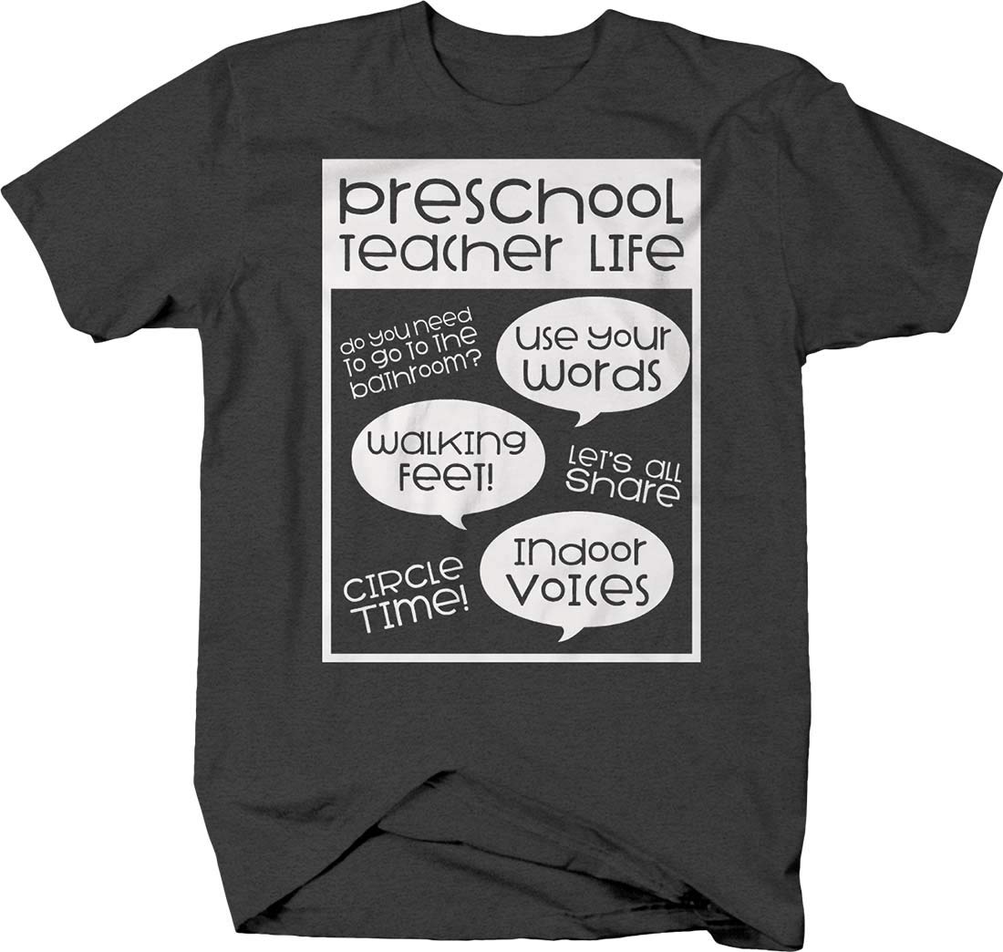Funny Preschool Teacher T-Shirt with Inspirational Quotes - Perfect for School, Teaching Kids & Educator Appreciation Gifts - Ideal for Classroom, Work & Casual Wear