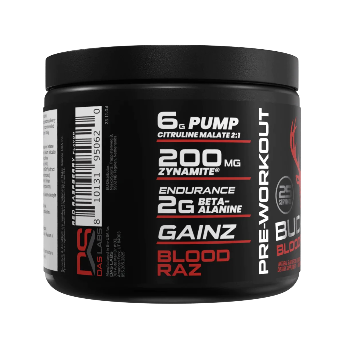 Bucked Up Pre Workout Supplement - 25 Servings (282g) for Energy, Focus & Muscle Pump - Ideal for Gym, Weightlifting & CrossFit Training