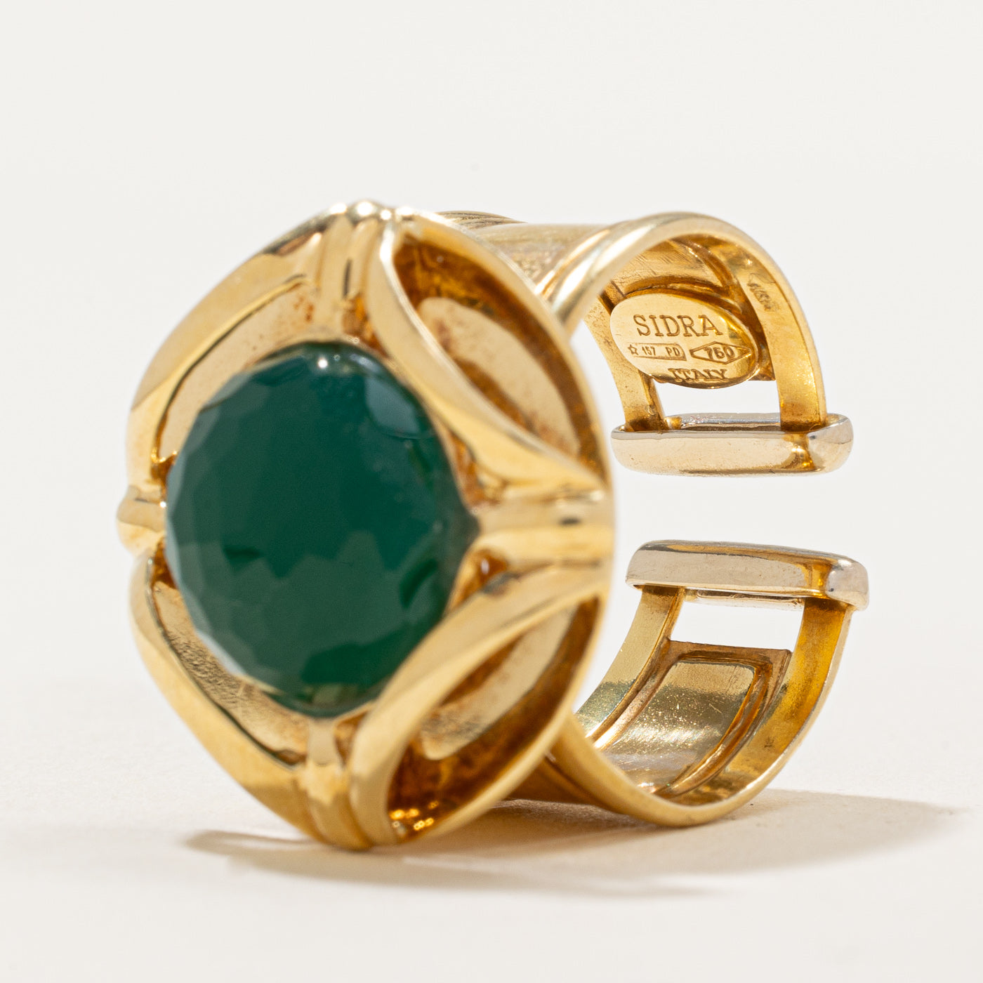 3.50ct Natural Chrysoprase Cabochon Cocktail Ring - Size 8 | Elegant Green Gemstone Jewelry for Women | Perfect for Evening Parties, Weddings & Special Occasions