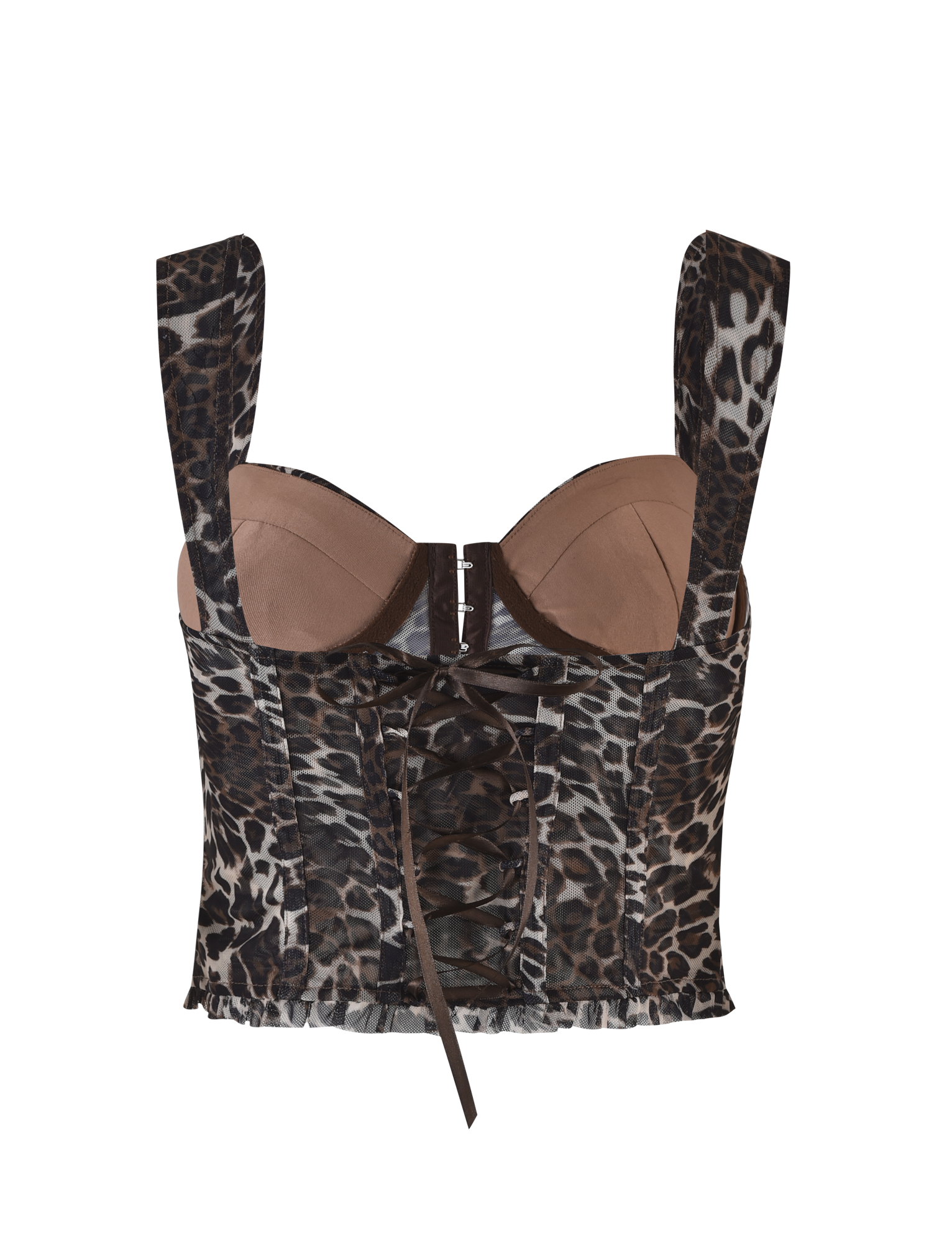 GINNY TOP Women's Neutral Leopard Print Blouse - Casual Chic Shirt for Work, Date Night & Everyday Wear