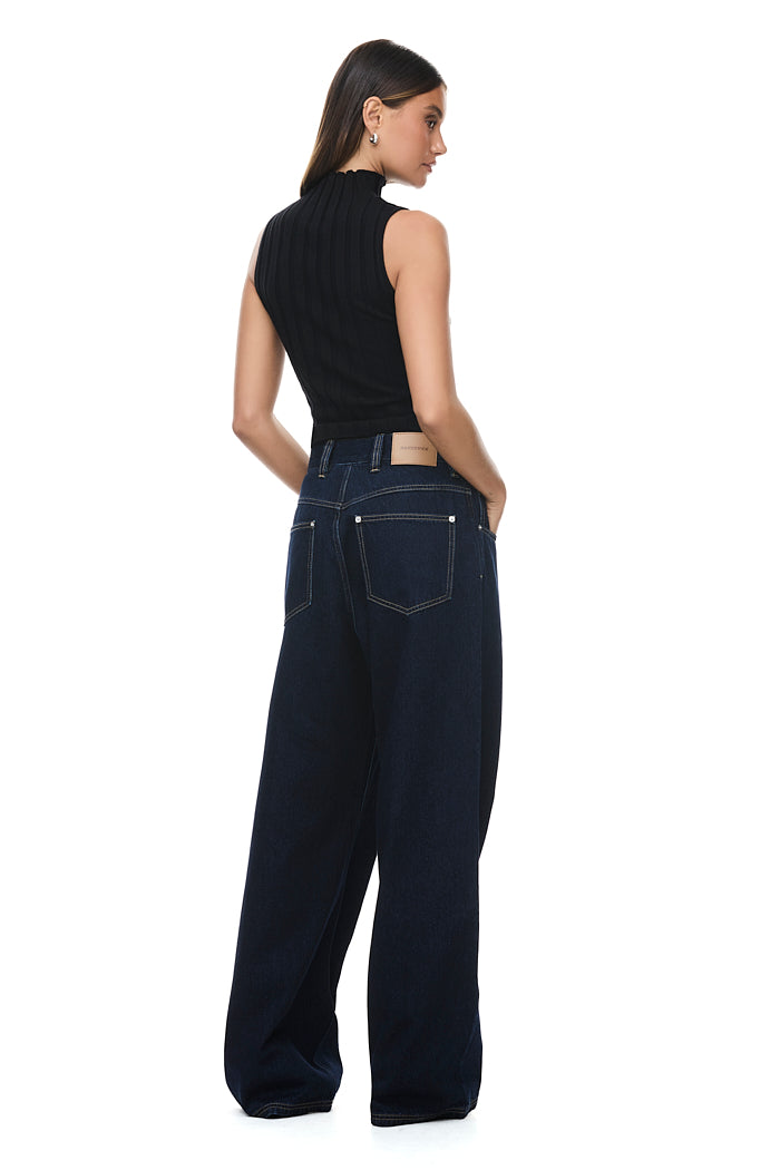 Premium Maxwell Dark Indigo Denim Jeans for Men - Comfortable & Stylish Slim Fit for Casual Wear, Work & Everyday Outfits