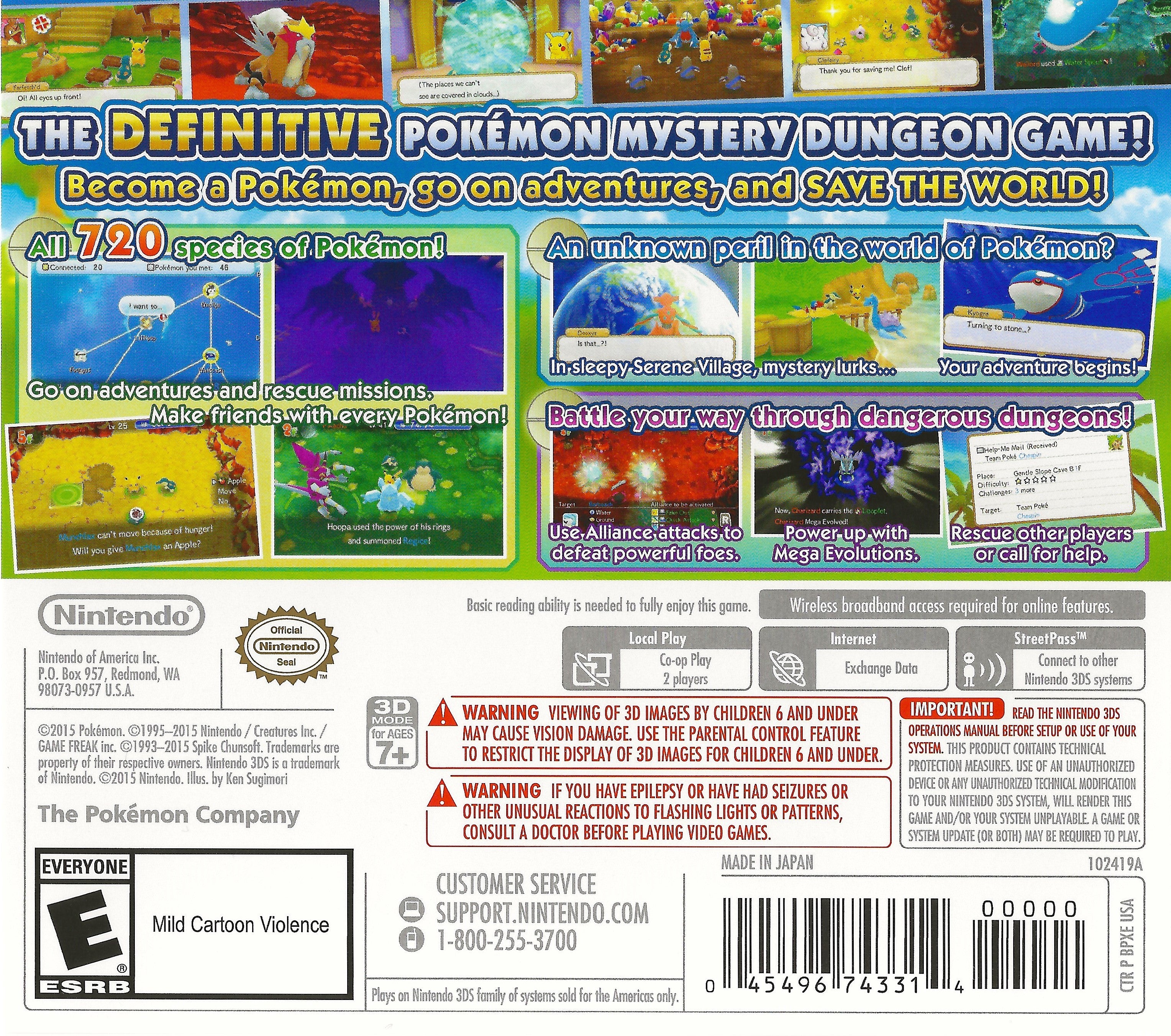 Pokemon Super Mystery Dungeon - Nintendo 3DS Adventure Game | Explore Dungeons & Battle Pokemon | Perfect for Kids & Fans of RPG Games | Great for Travel & Family Game Nights