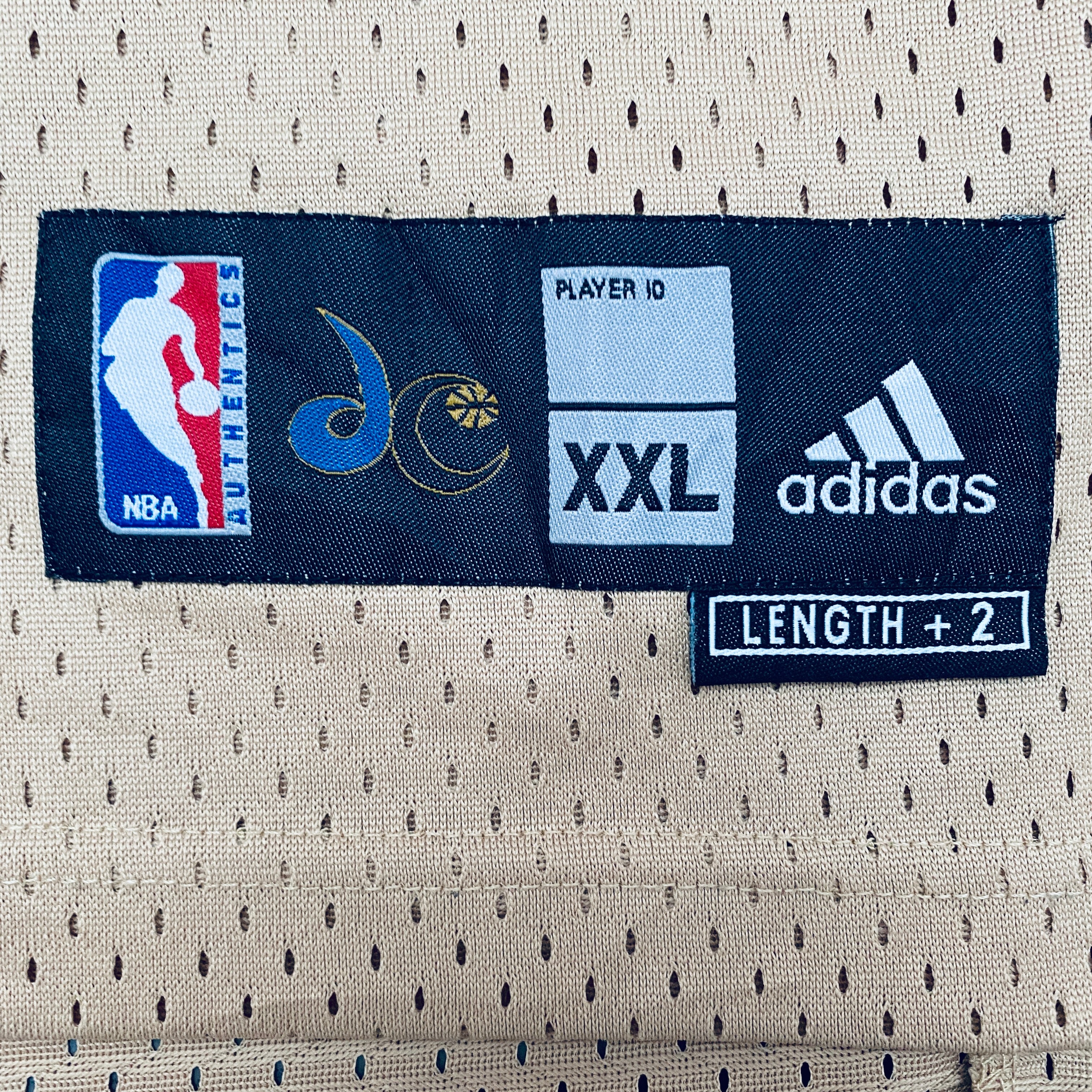 Authentic Washington Wizards Gilbert Arenas 2006-07 Gold Adidas Stitched NBA Jersey - XXL Size for Basketball Fans & Collectors - Perfect for Games, Events, and Sports Memorabilia Display