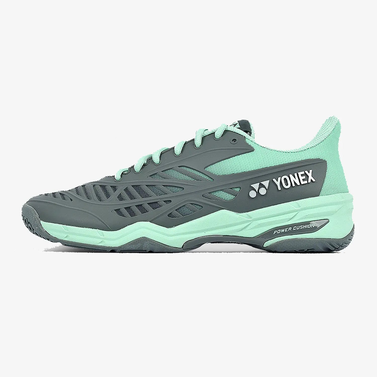 Yonex Cascade Drive Tennis Shoes - Gray/Pale Green | Lightweight & Durable for Court Performance | Perfect for Competitive Matches & Training