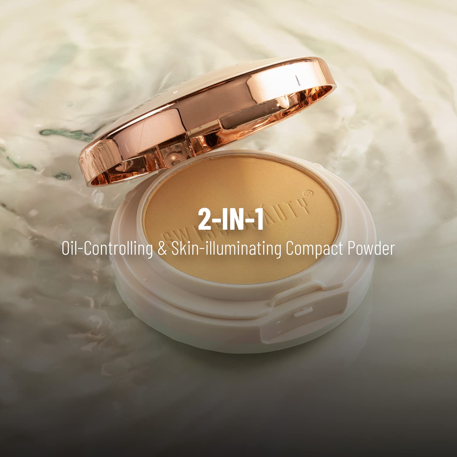 Swiss Beauty Oil Control Compact Powder - Lightweight Matte Finish for Flawless Skin | Shade 01 Pearl-Ivory, 20g | Perfect for Daily Makeup & Touch-Ups