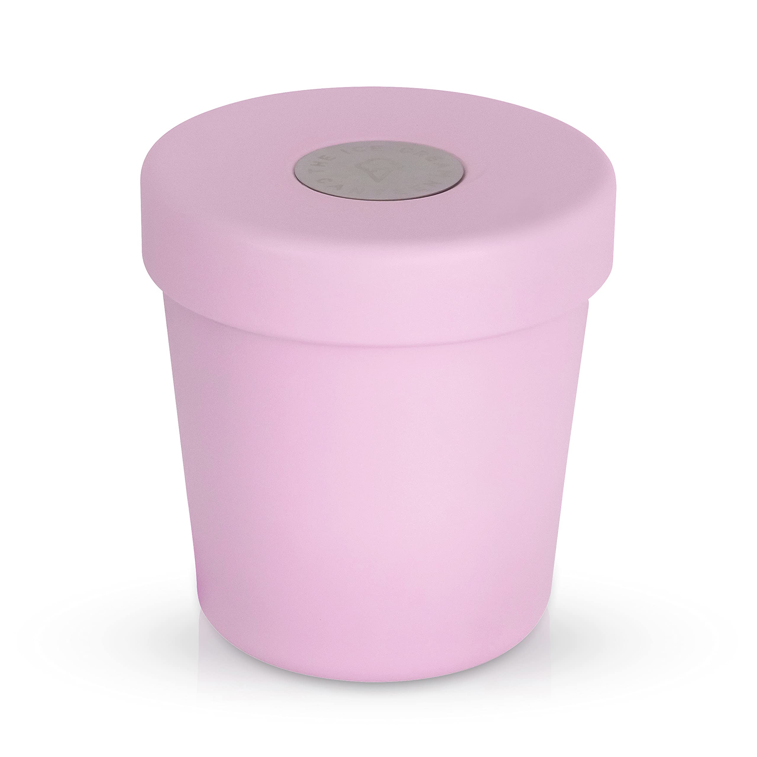 Premium Vacuum Insulated Ice Cream Pint Cooler - Keeps Ice Cream Frozen for 6+ Hours | Portable Freezer for Picnics, Beach Trips & Outdoor Adventures | Strawberry Pink
