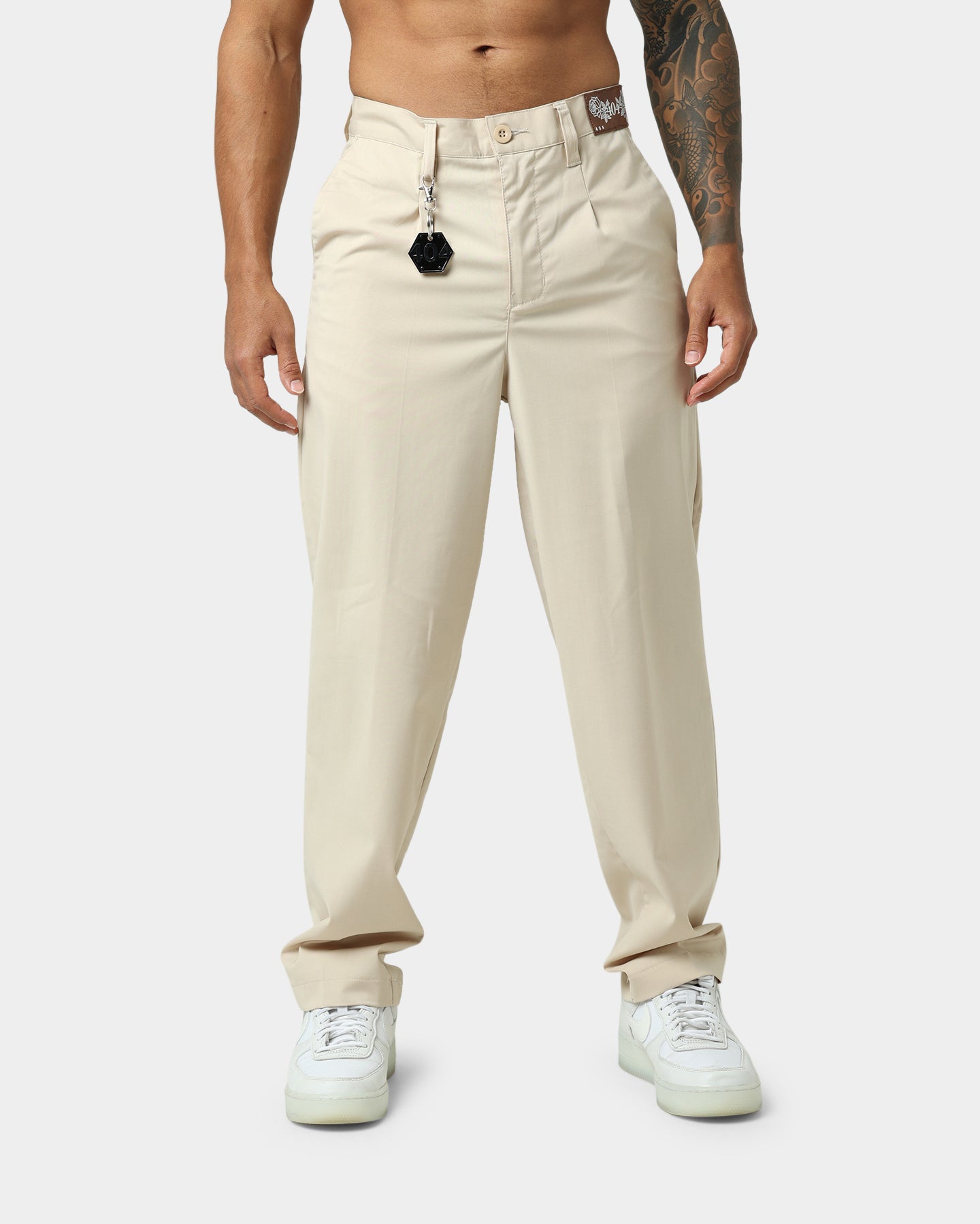404 Liberty Baggy Trousers Sand - Comfortable Loose Fit Casual Pants for Men & Women | Perfect for Streetwear, Travel & Relaxation