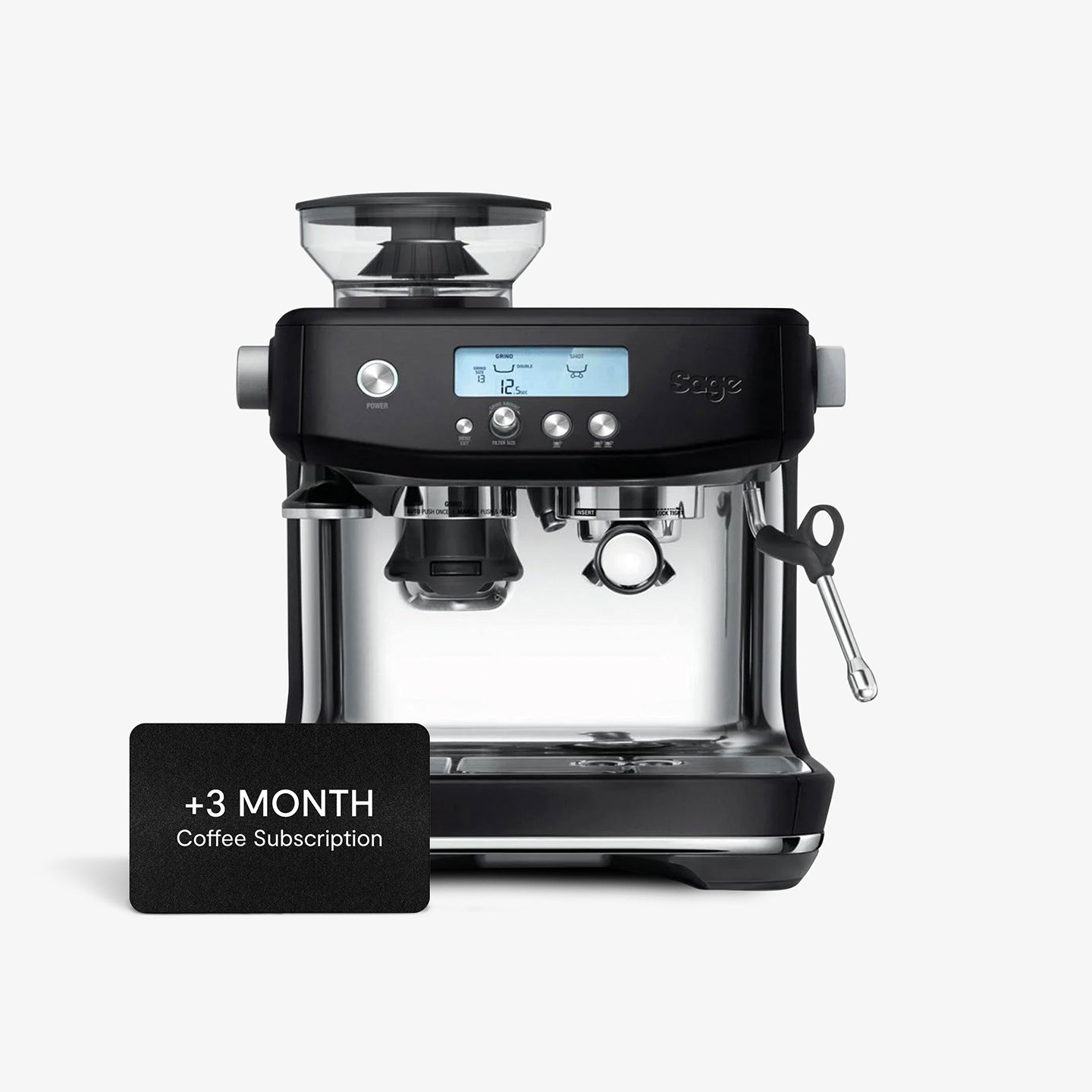 Sage Barista Pro Espresso Machine - Premium Black Coffee Maker for Home Baristas | Perfect for Espresso, Latte & Cappuccino at Home or Office