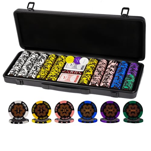 500 Chips With Numbered Values