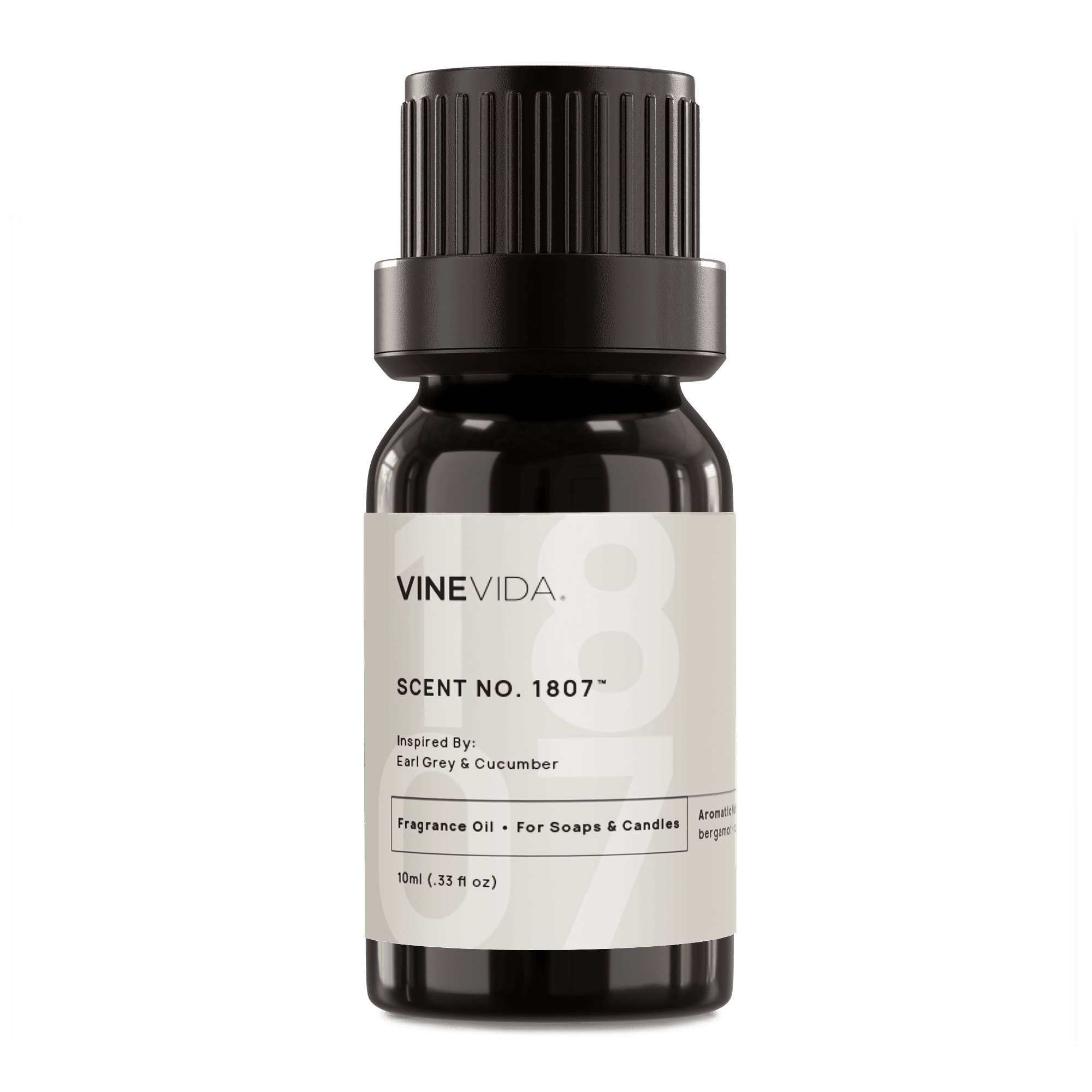 NO. 1807 Earl Grey & Cucumber Fragrance Oil for Soap Making & Candle Making - Inspired by Jo Malone - Perfect for DIY Home Spa & Aromatherapy