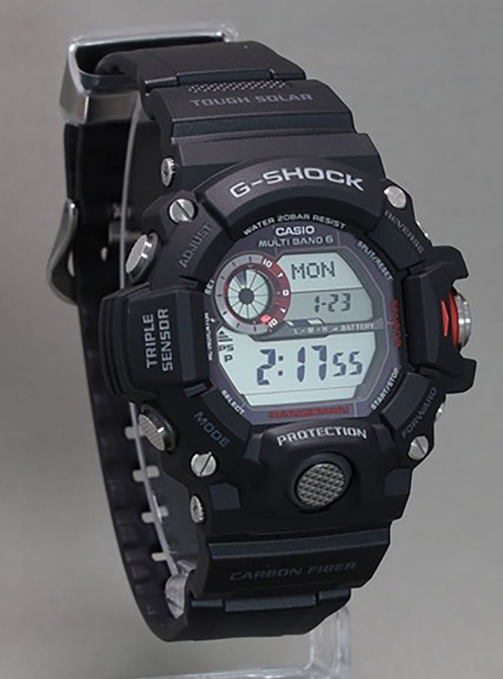 CASIO G-SHOCK MASTER OF G RANGEMAN GW-9400J-1JF Solar-Powered Digital Watch with Multi-Band 6 Atomic Timekeeping - Perfect for Outdoor Adventures, Hiking, and Military Use