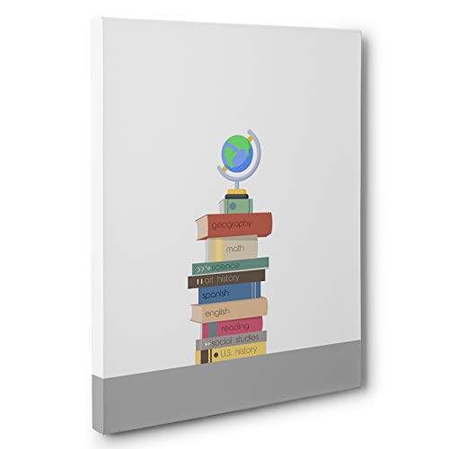 School Subjects Canvas Wall Art - Math, Science, History & More - Classroom Decor & Homeschool Learning Decorations - Perfect for Teachers, Students & Educational Spaces