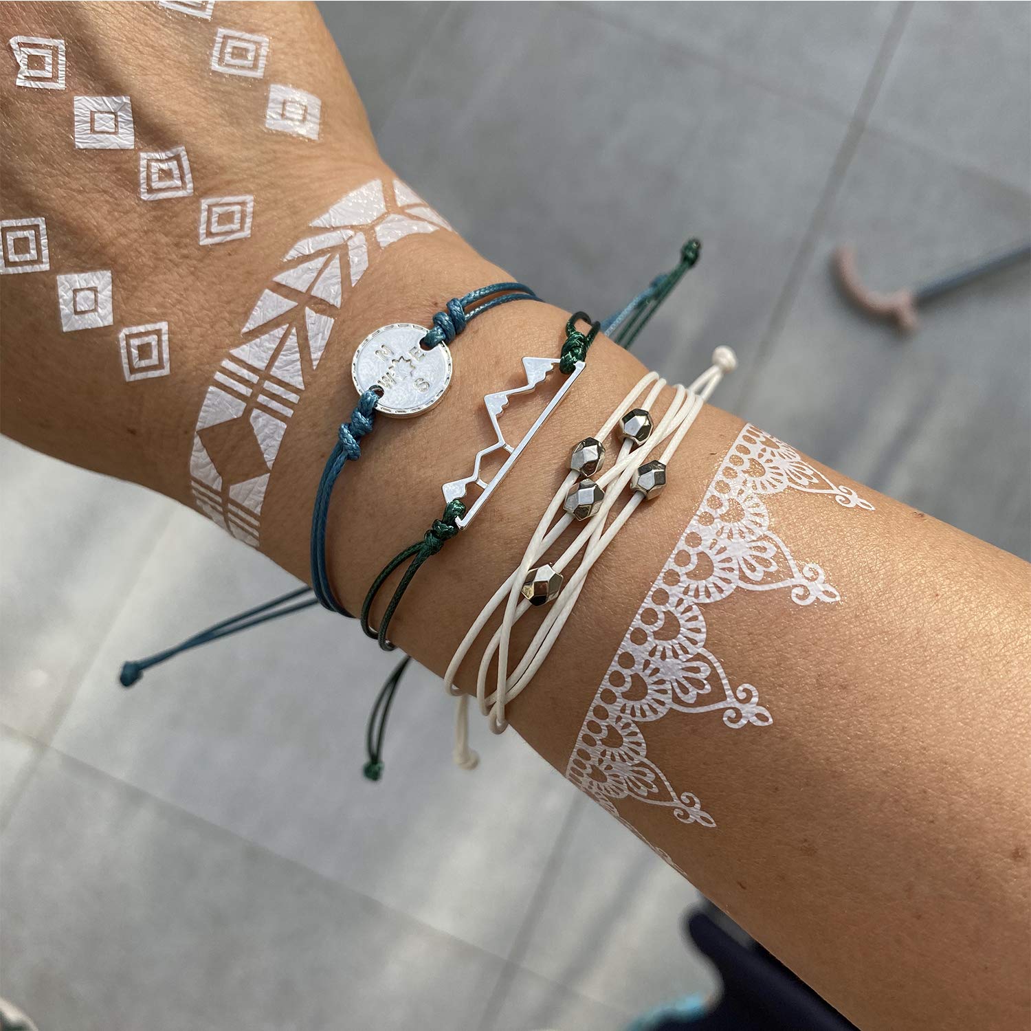 Trendy Adjustable Handmade Braided Friendship Bracelets for Women - Cute Surfer Beach Wave Ankle Bracelets, Perfect Gifts for Stocking Stuffers | Ideal for Beach Parties, Summer Outfits & Boho Fashion Accessories
