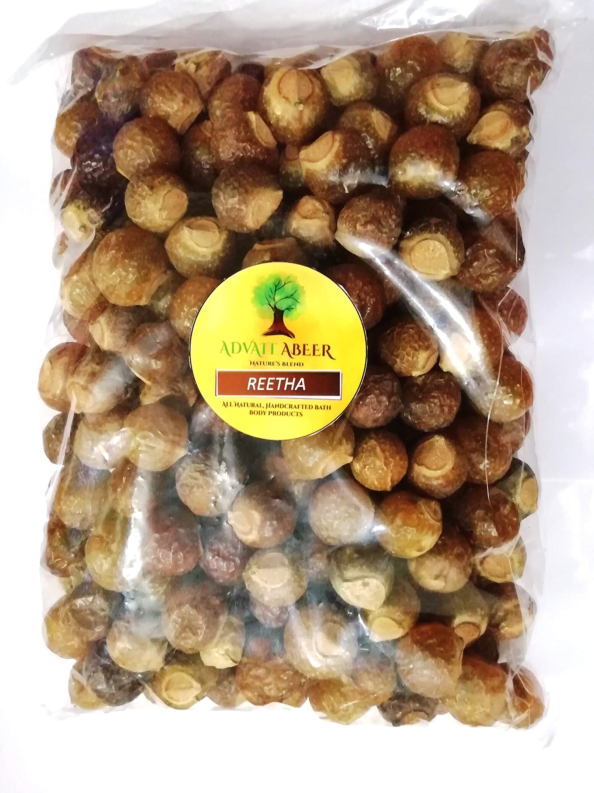 Organic Herbal Soap Nuts (Reetha/Aritha/Sapindus Mukorossi) - 1kg | Natural Laundry & Cleaning | Eco-Friendly, Chemical-Free for Sensitive Skin & Baby Clothes