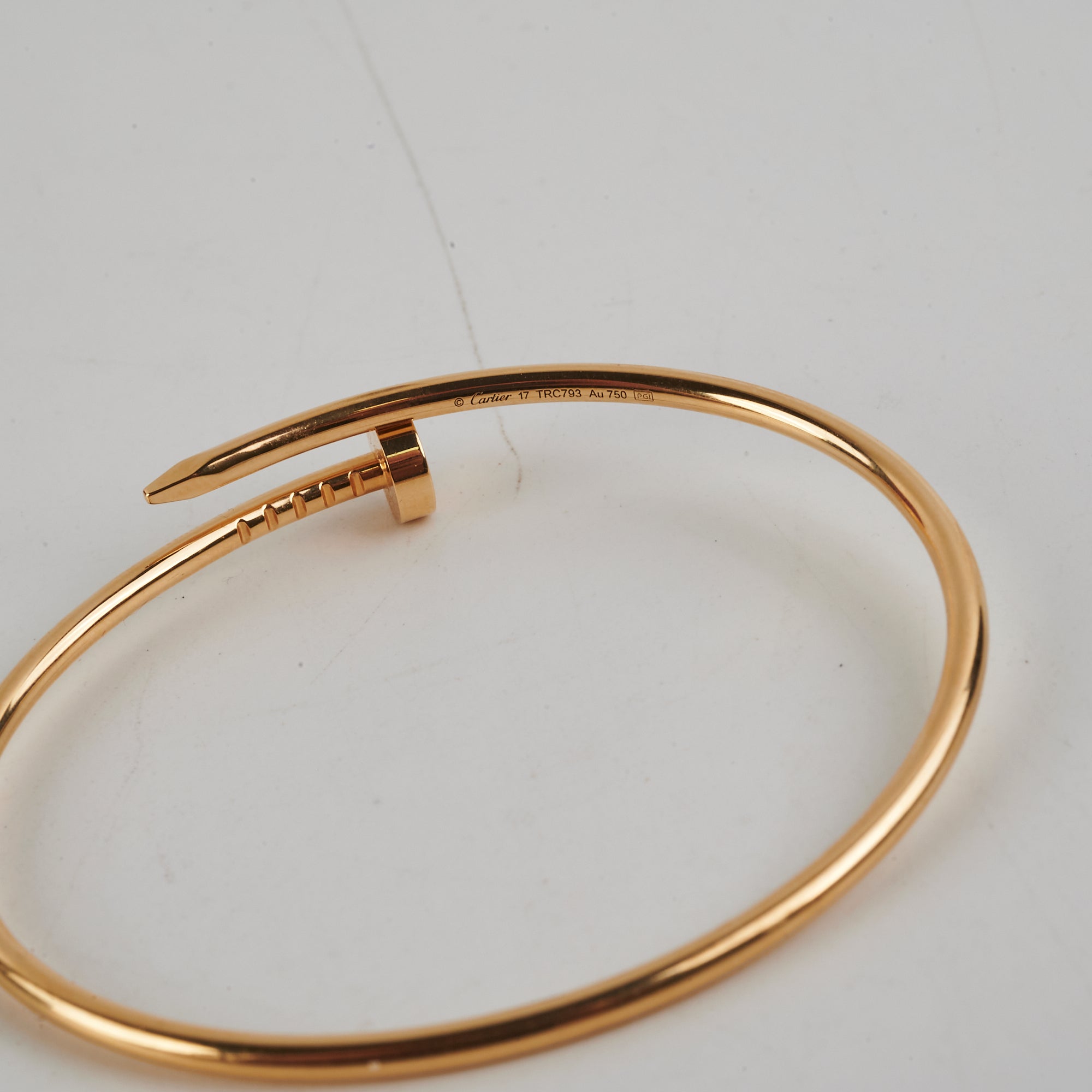 Cartier Juste Un Clou JUC Small Model 17 Yellow Gold Bracelet - Luxury Jewelry for Women, Perfect for Gifts & Special Occasions