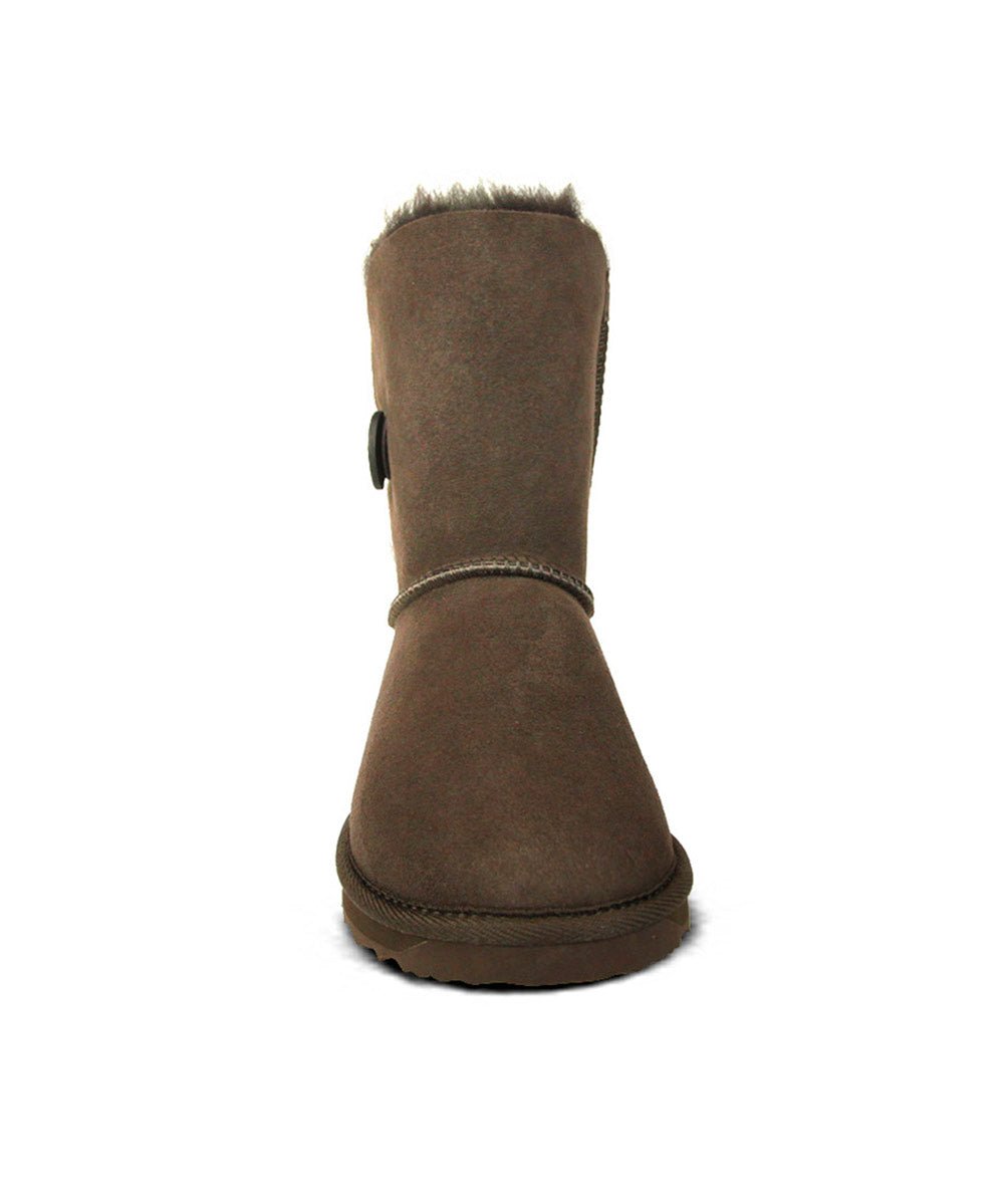 Women's UGG Premium Short Button Boots - Warm Winter Snow Boots for Women | Cozy & Stylish Ankle Boots for Cold Weather, Outdoor Activities & Casual Wear