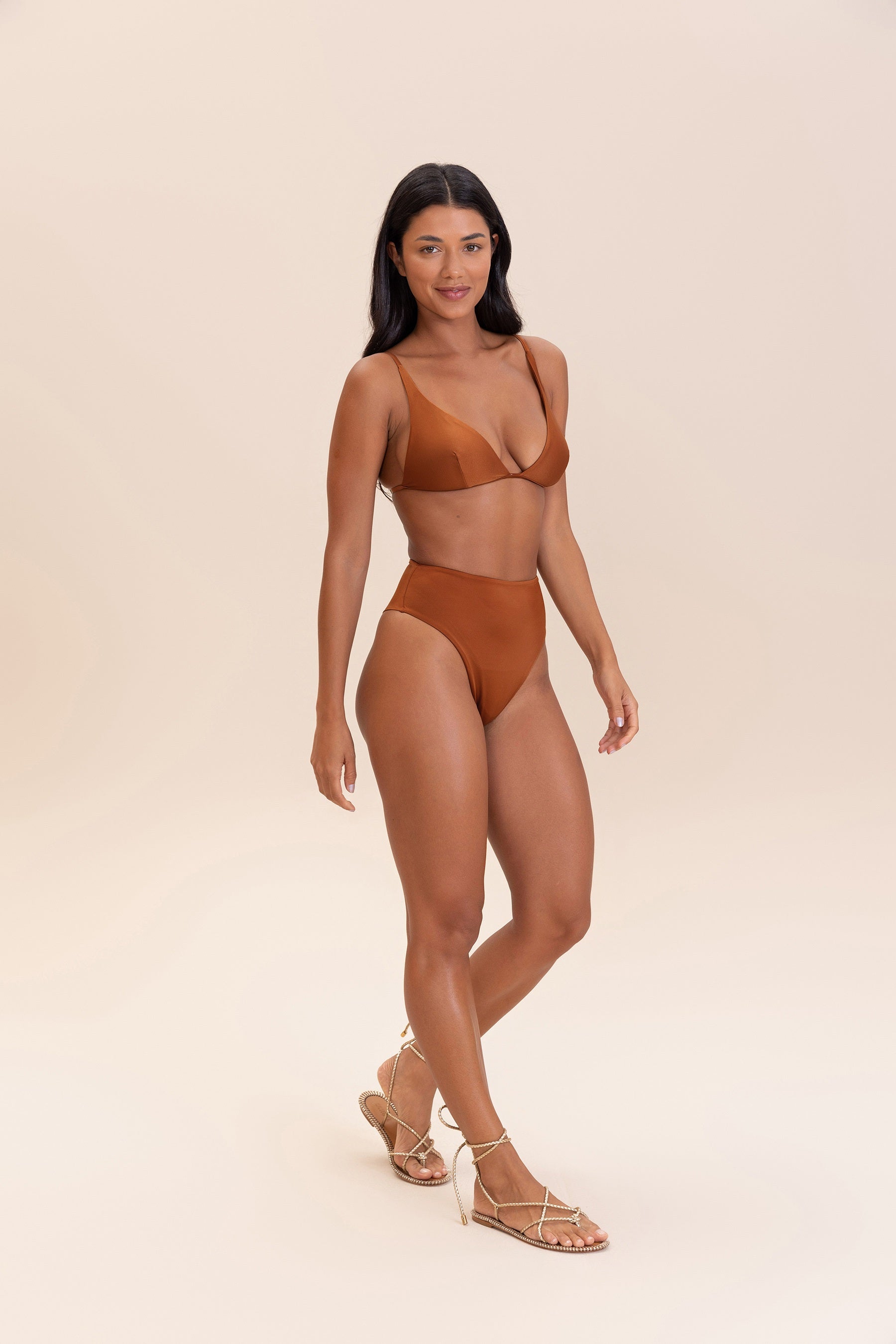 Shine Triangle Bikini Top for Women - Sexy Summer Swimwear with Adjustable Straps & Push Up Padding | Perfect for Beach, Pool Party, and Vacation