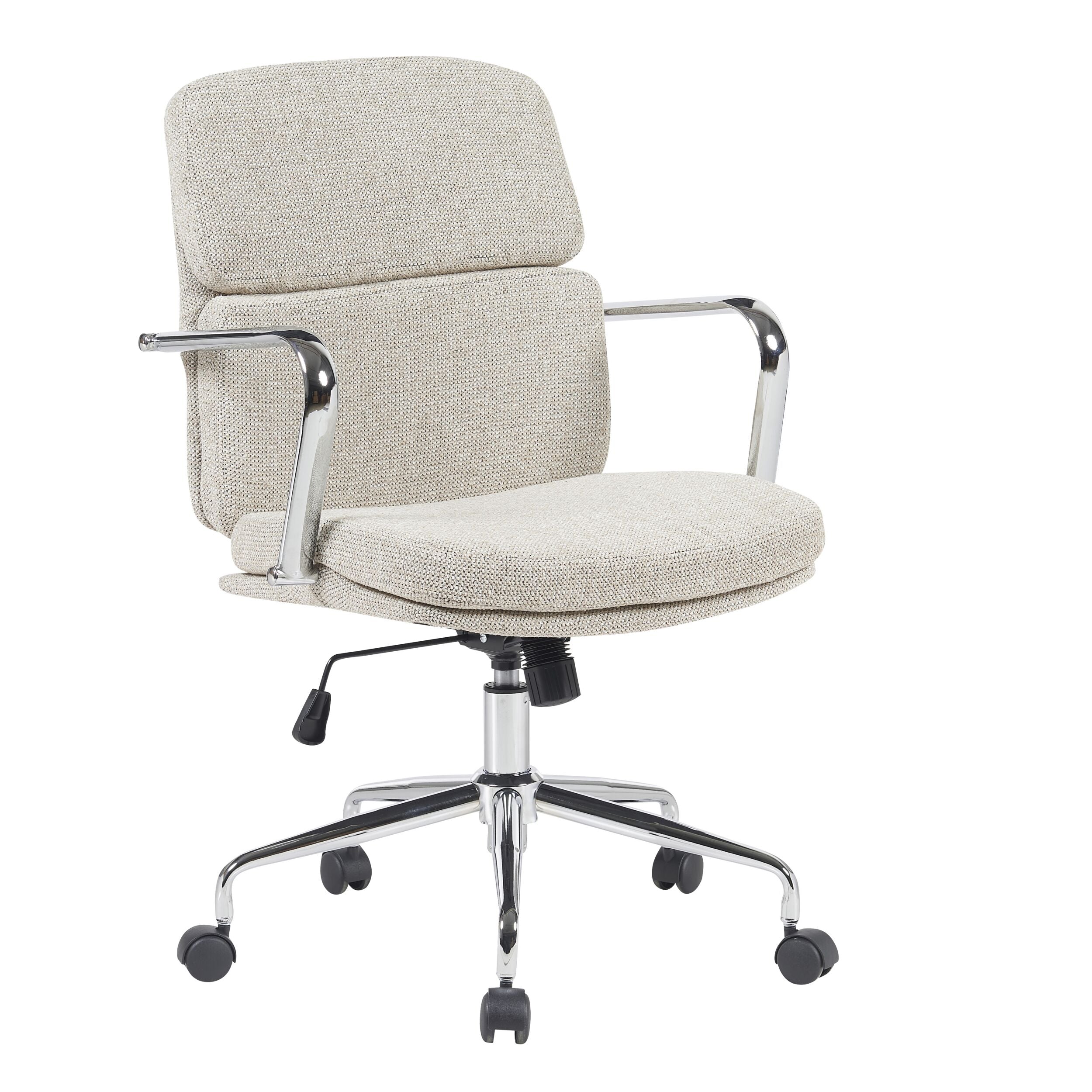 Premium Archie Desk Chair in Natural Wood Finish - Ergonomic Office Chair for Home & Workspaces - Ideal for Studying, Working & Gaming