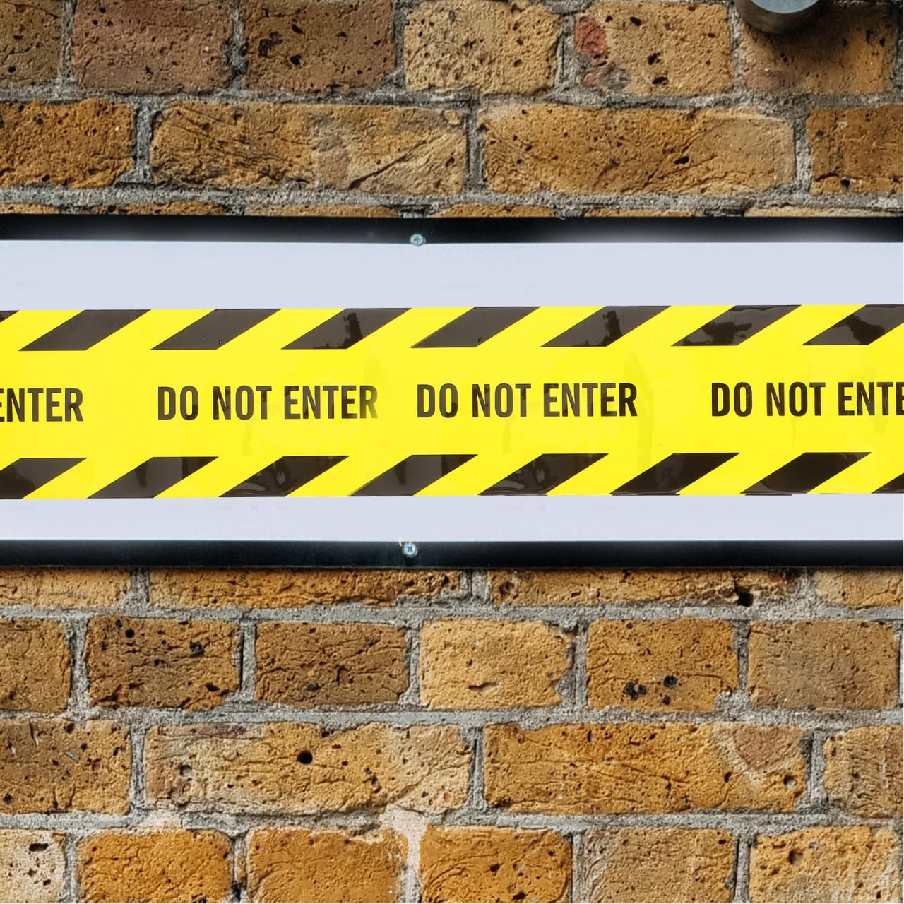 2 Inch x 820 Feet Caution Do Not Enter Tape Roll - Yellow Safety Warning Barricade Tape for Construction Sites, Crime Scenes & Hazardous Areas | Heavy-Duty Danger Barrier Tape for Workplace Safety and Restricted Zone Marking