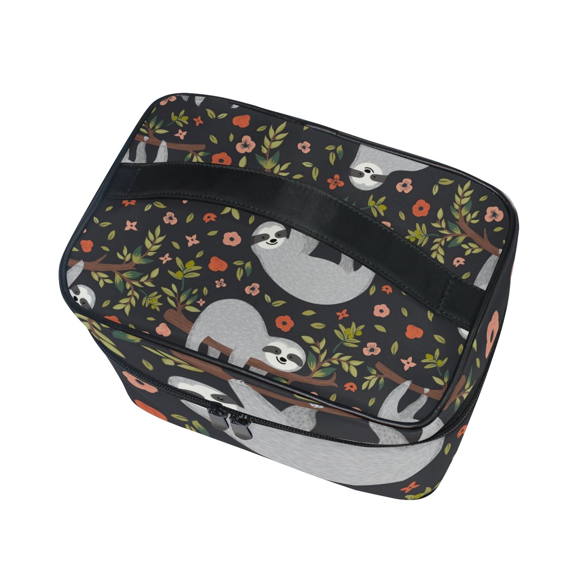 Funny Sloth Cosmetic Bag for Women - Waterproof Travel Makeup Train Case & Storage Organizer - Perfect for Travel, Gym, and Daily Essentials Organization