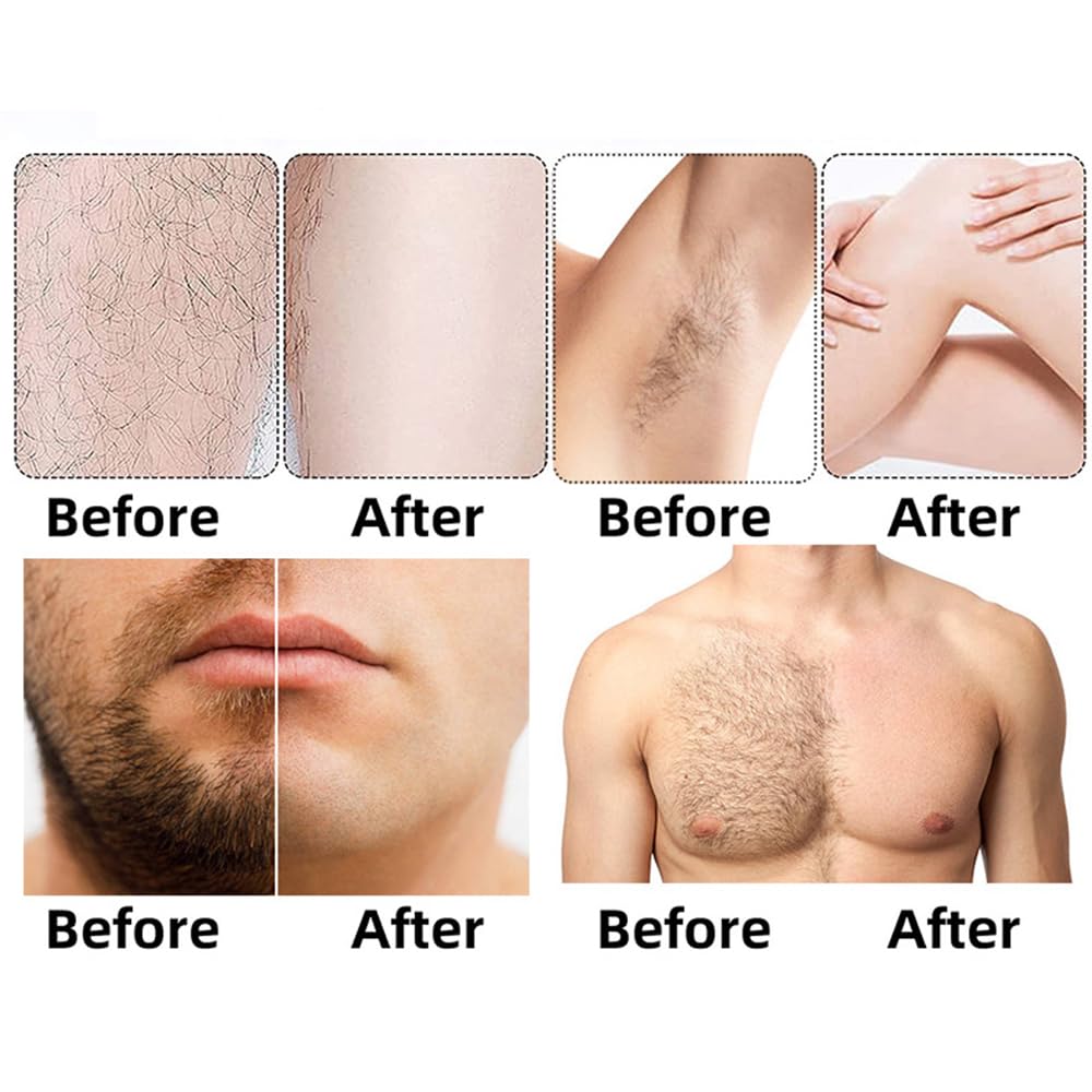 **Painless Crystal Hair Eraser for Women & Men – Reusable Exfoliating Hair Removal Tool for Back, Arms, Legs (Blue) – Smooth Skin at Home & On-the-Go**